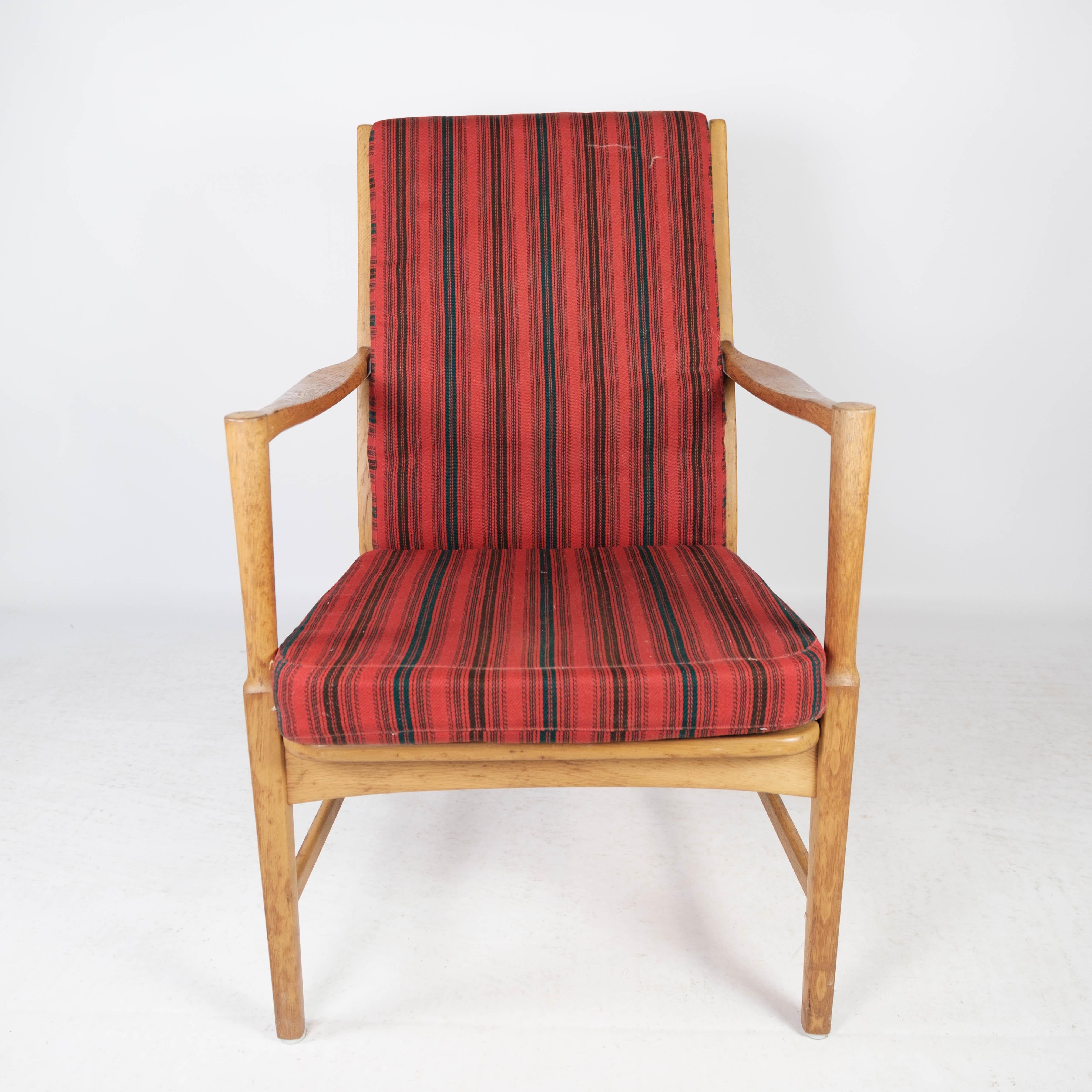 Armchair in Oak of Swedish Design Manufactured by Bjärnums Furniture, 1960s For Sale 2