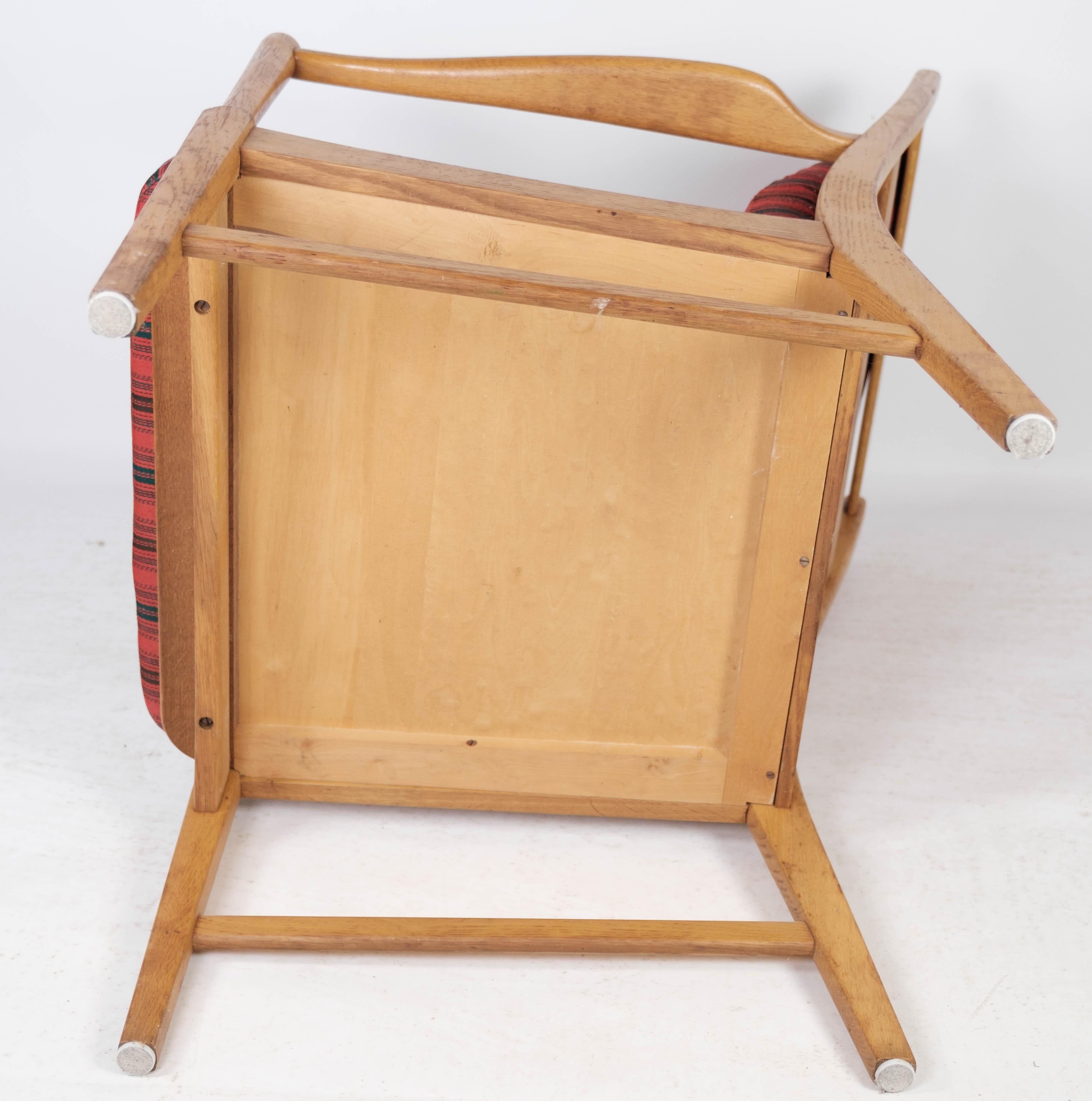 Armchair in Oak of Swedish Design Manufactured by Bjärnums Furniture, 1960s For Sale 1