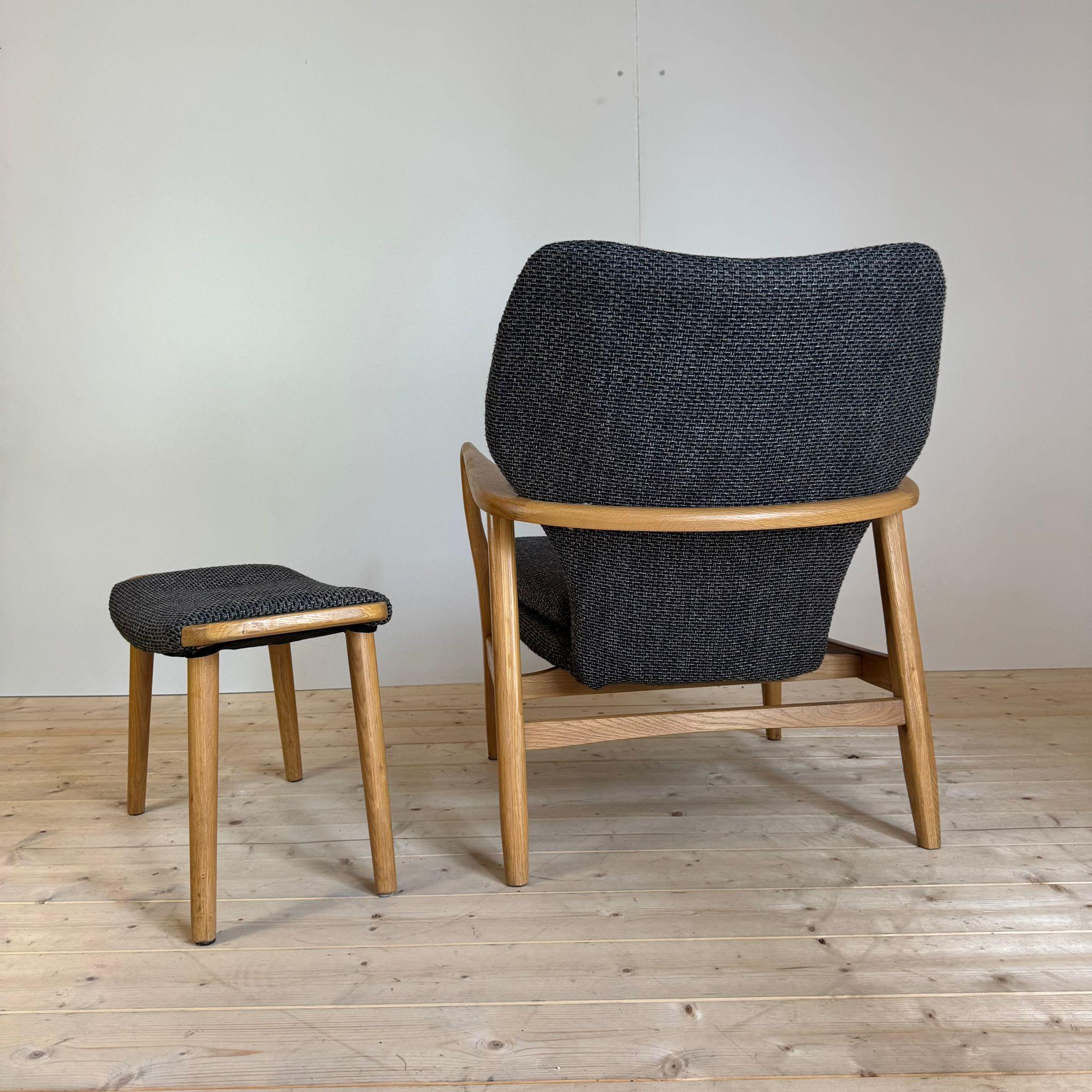 Armchair in oak wood, Denmark 1960 In condizioni buone in vendita a Torino, IT