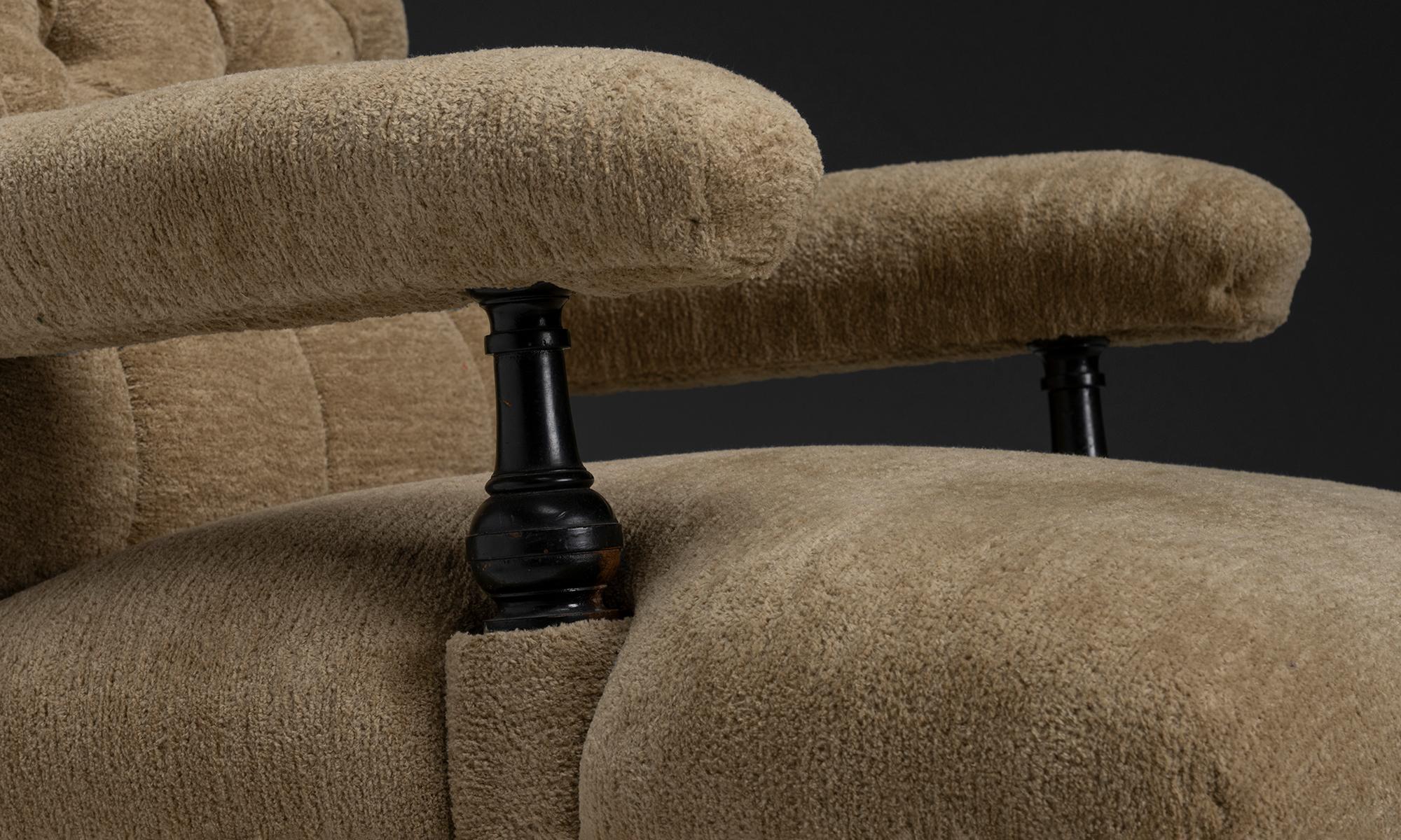 Armchair in Pierre Frey Chenille England, 1890 im Angebot 2
