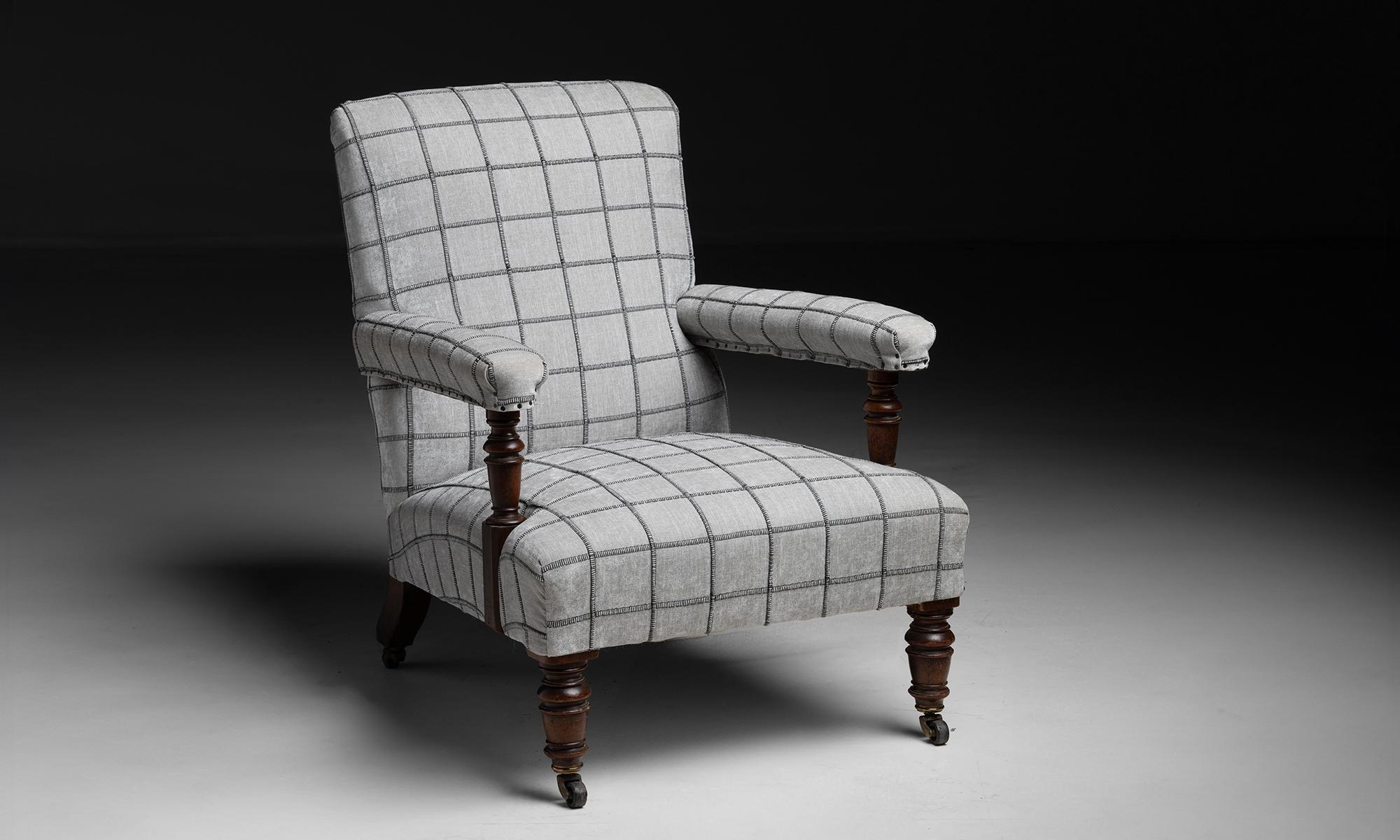 Armchair in Pierre Frey Fabric Circa 1850 2