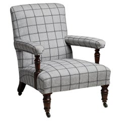 Antique Armchair in Pierre Frey Fabric Circa 1850