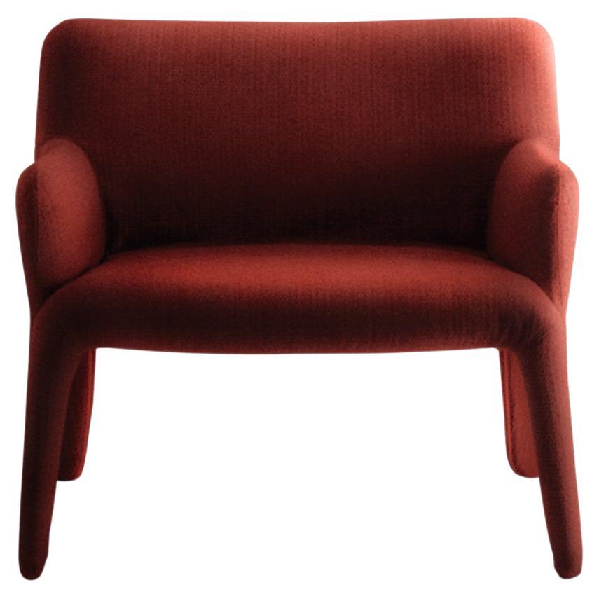Armchair in Red Linen, Molteni&C by Patricia Urquiola, Glove Up Made in Italy For Sale