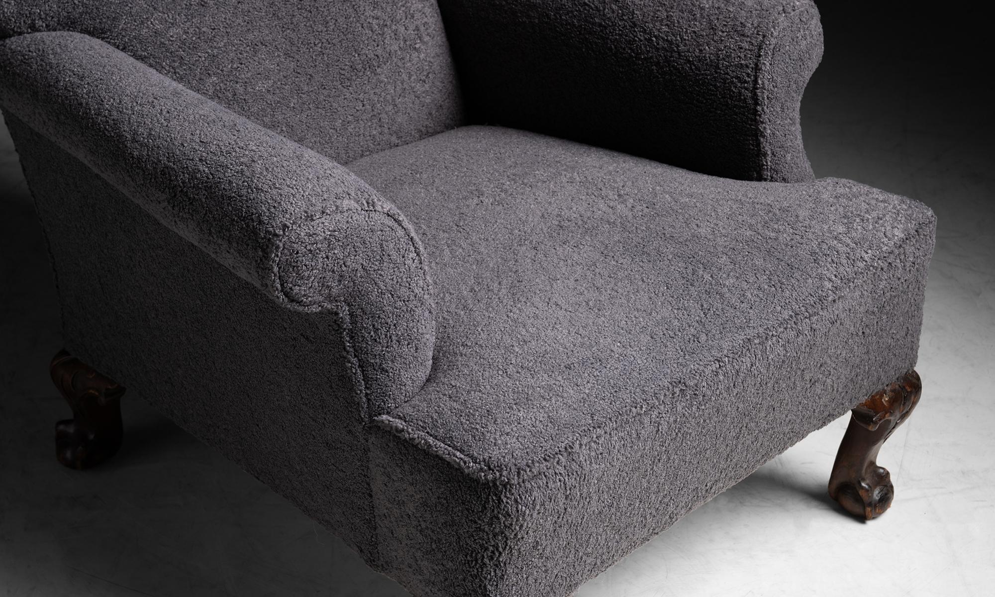 Armchair in Rosemary Hallgarten Teddy Mohair, circa 1900 2