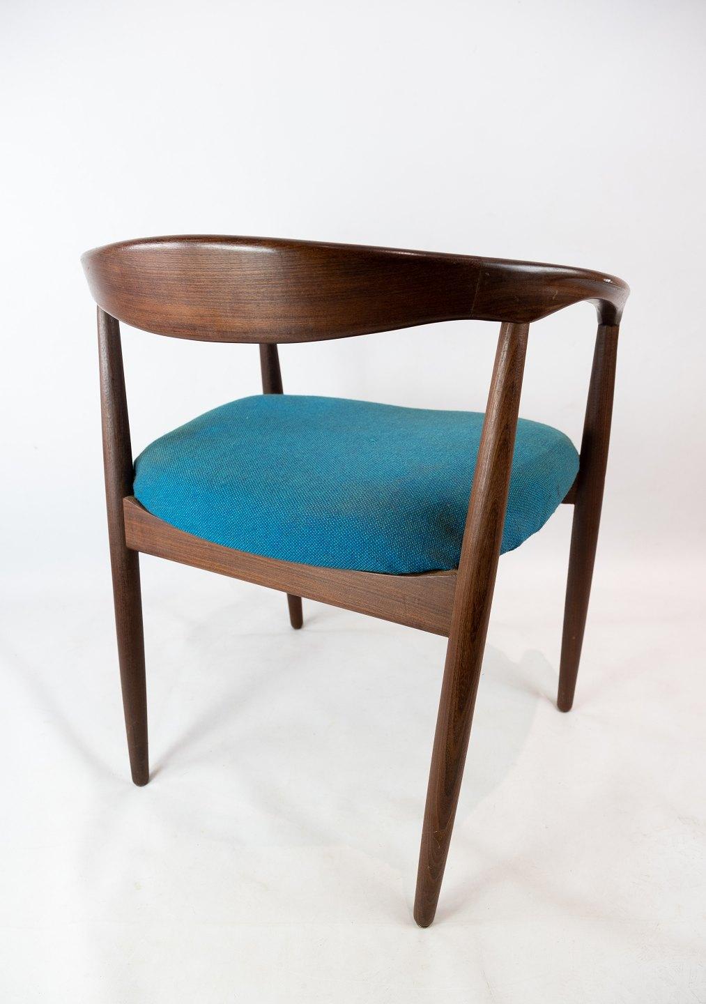 Fabric Armchair in Rosewood, Model Troja, Designed by Kai Kristiansen, 1960s