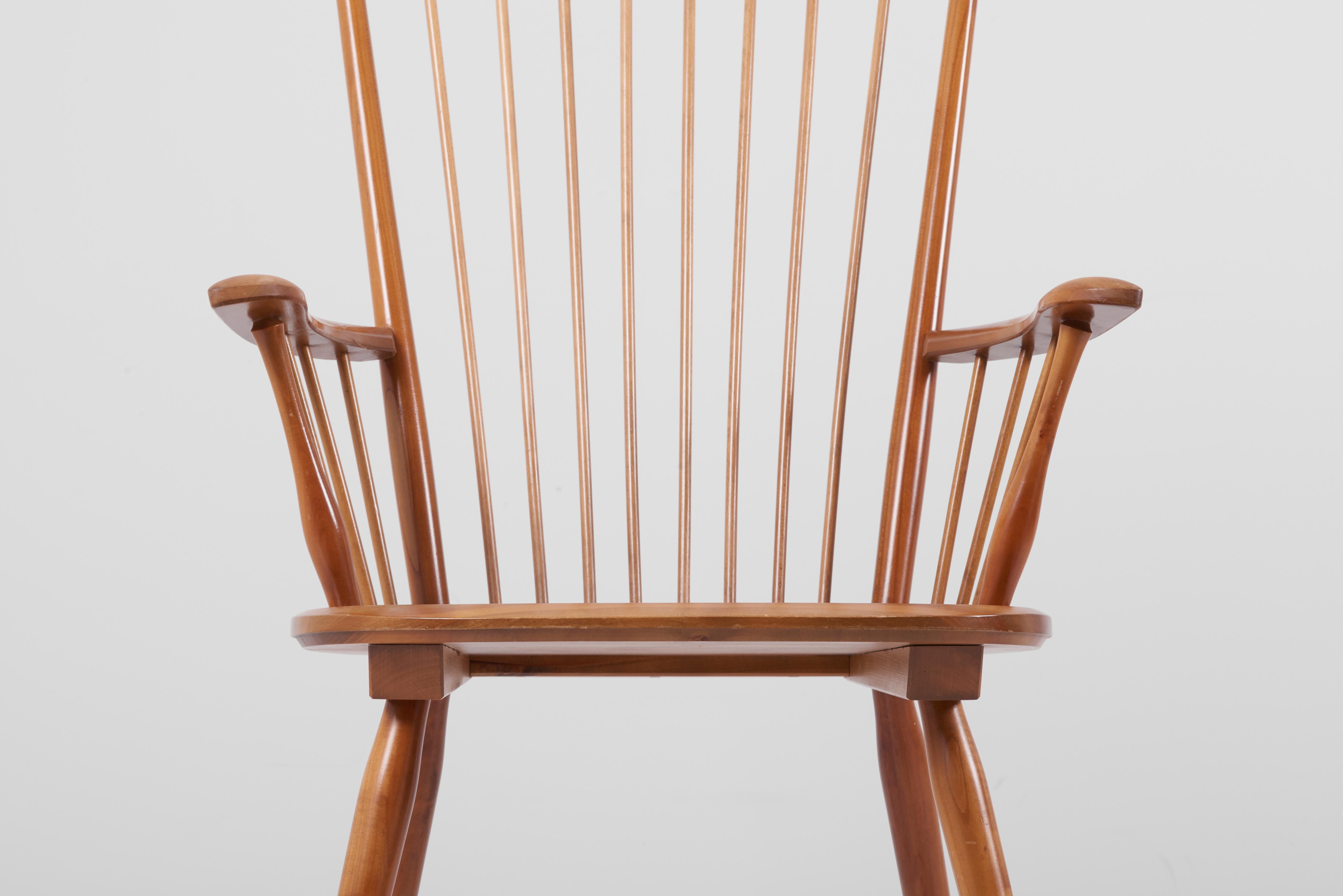 Armchair in Solid Wood by Albert Haberer for Hermann Fleiner, Germany, 1950s For Sale 5