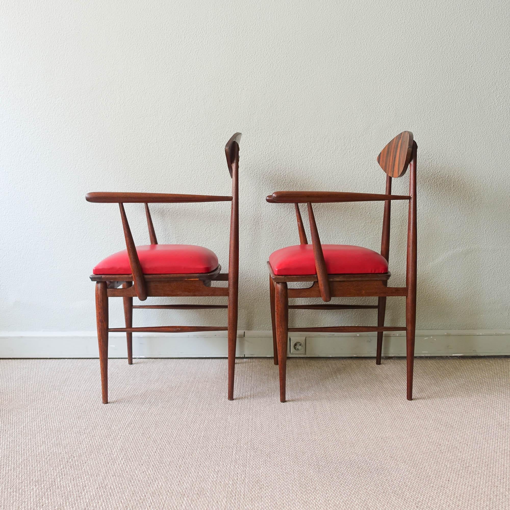 Armchair in Sucupira Wood, 1960's In Good Condition For Sale In Lisboa, PT