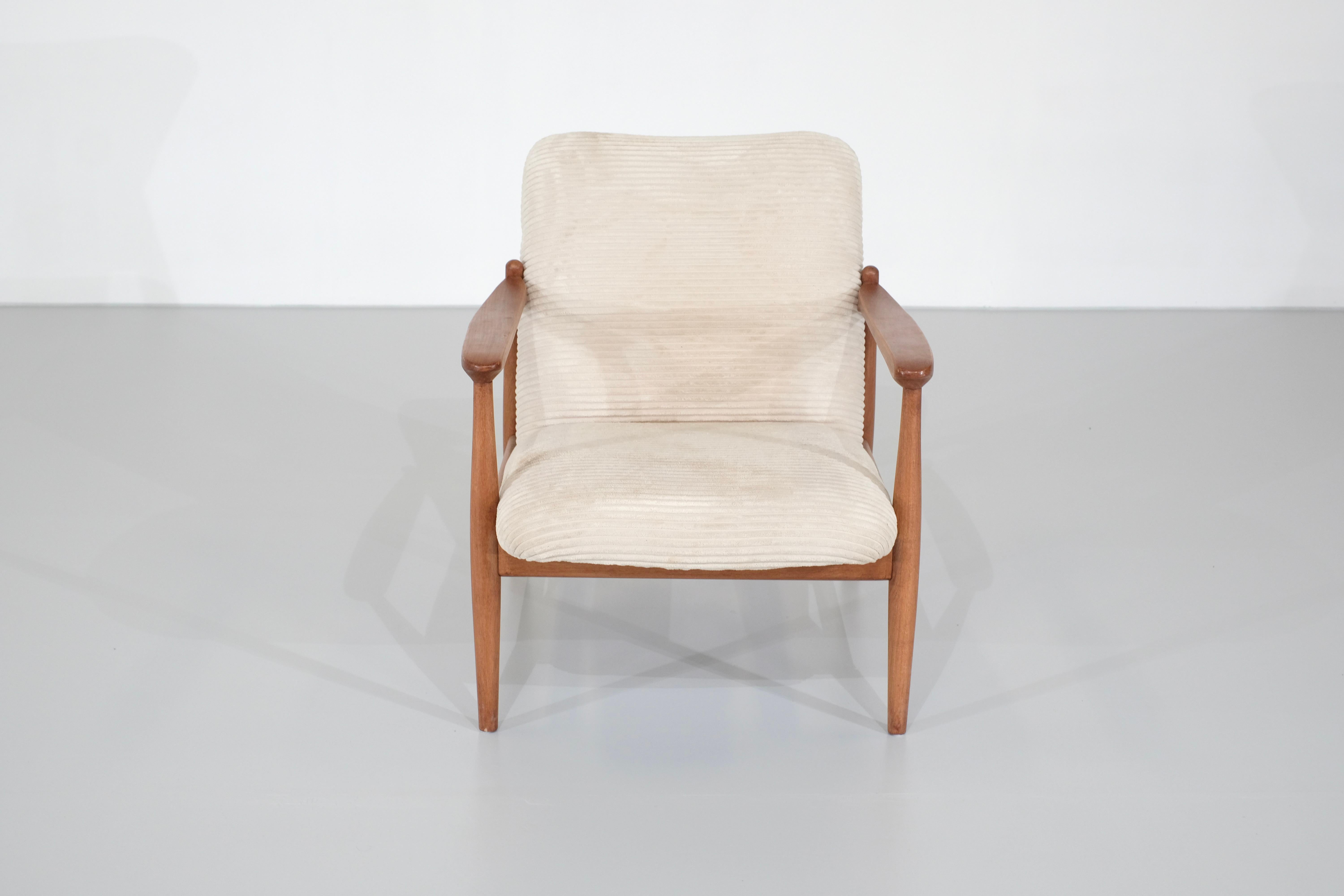 Fauteuil en teck, Danemark-1960 Excellent état - En vente à Uccle, Bruxelles