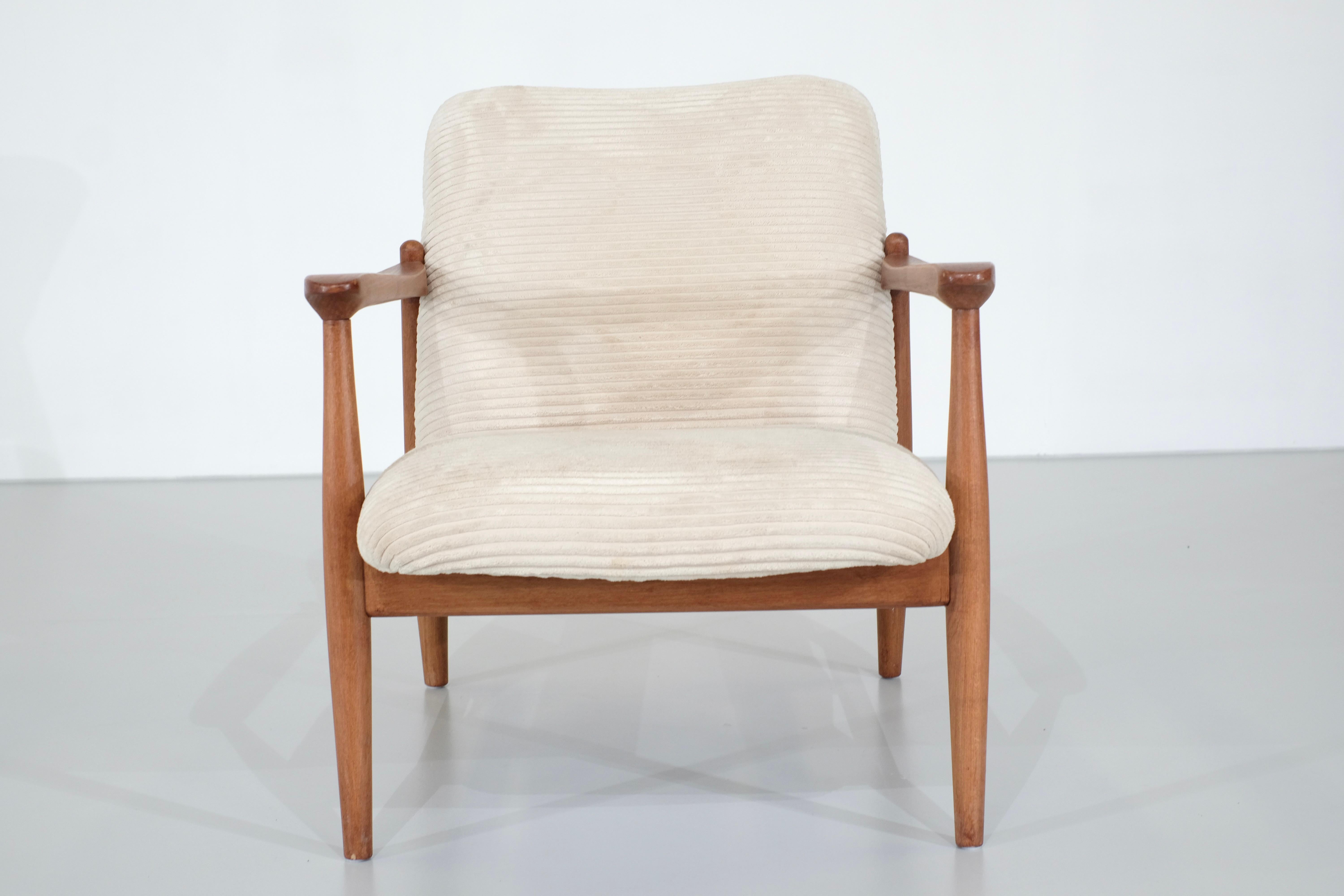 Tissu Fauteuil en teck, Danemark-1960 en vente