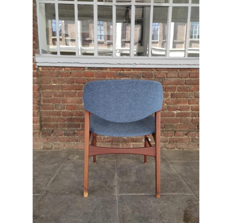 Danese Poltrona in legno di teak e tessuto, Danimarca, 1960 in vendita
