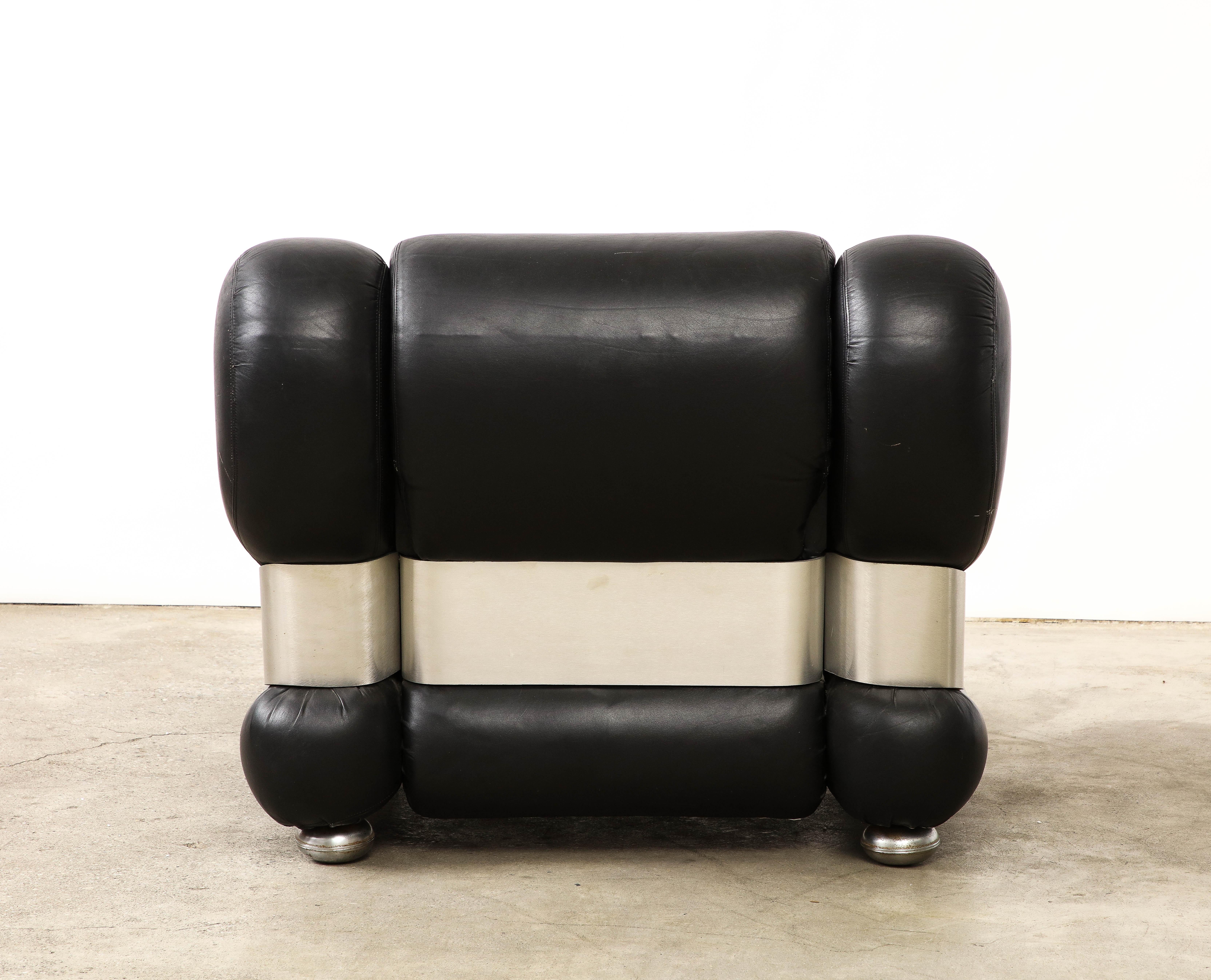 Armchair in the Manner of Adriano Piazzesi, Italy, c. 1970 In Good Condition For Sale In New York City, NY