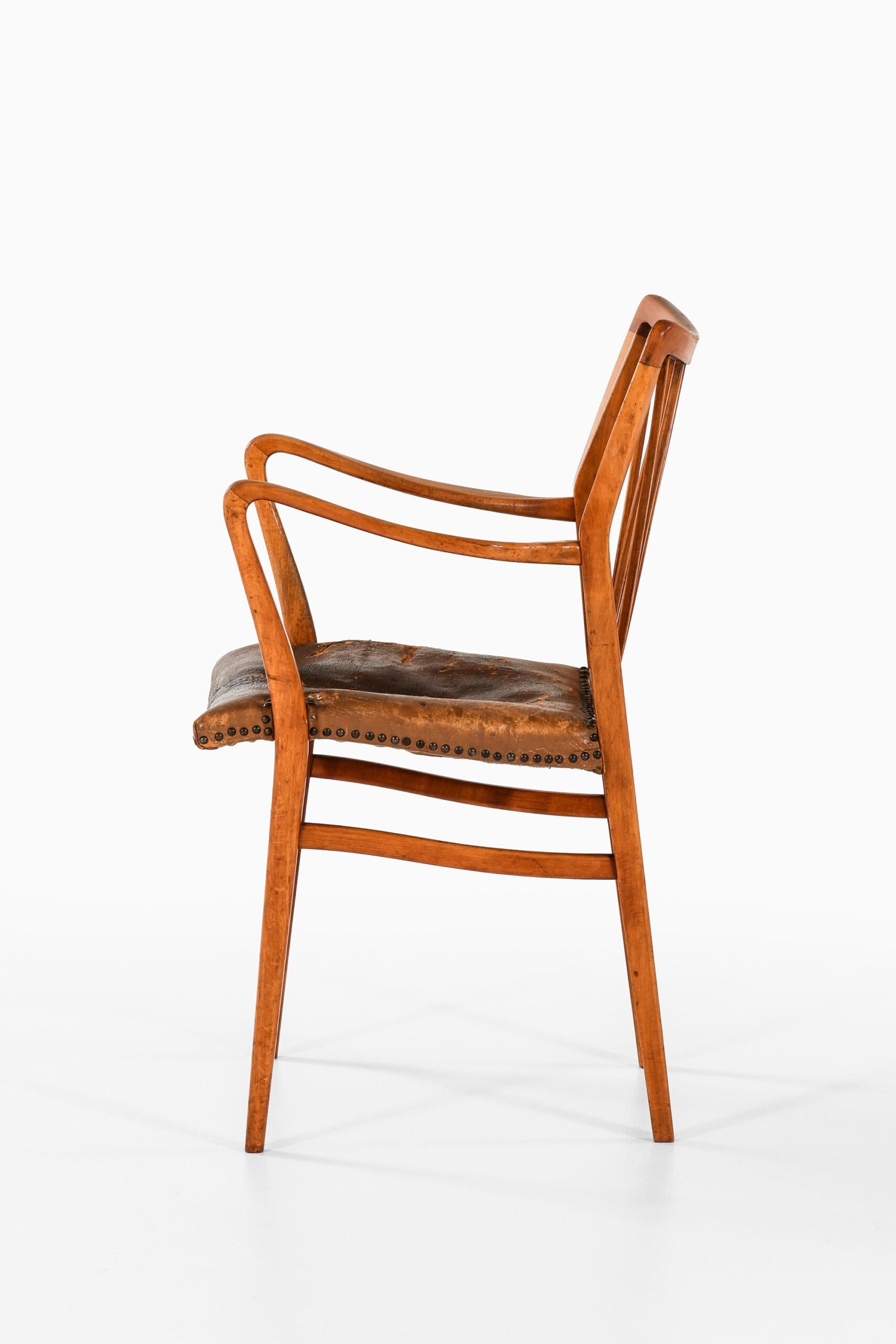Swedish Armchair in the Manner of Axel Larsson Produced in Sweden For Sale