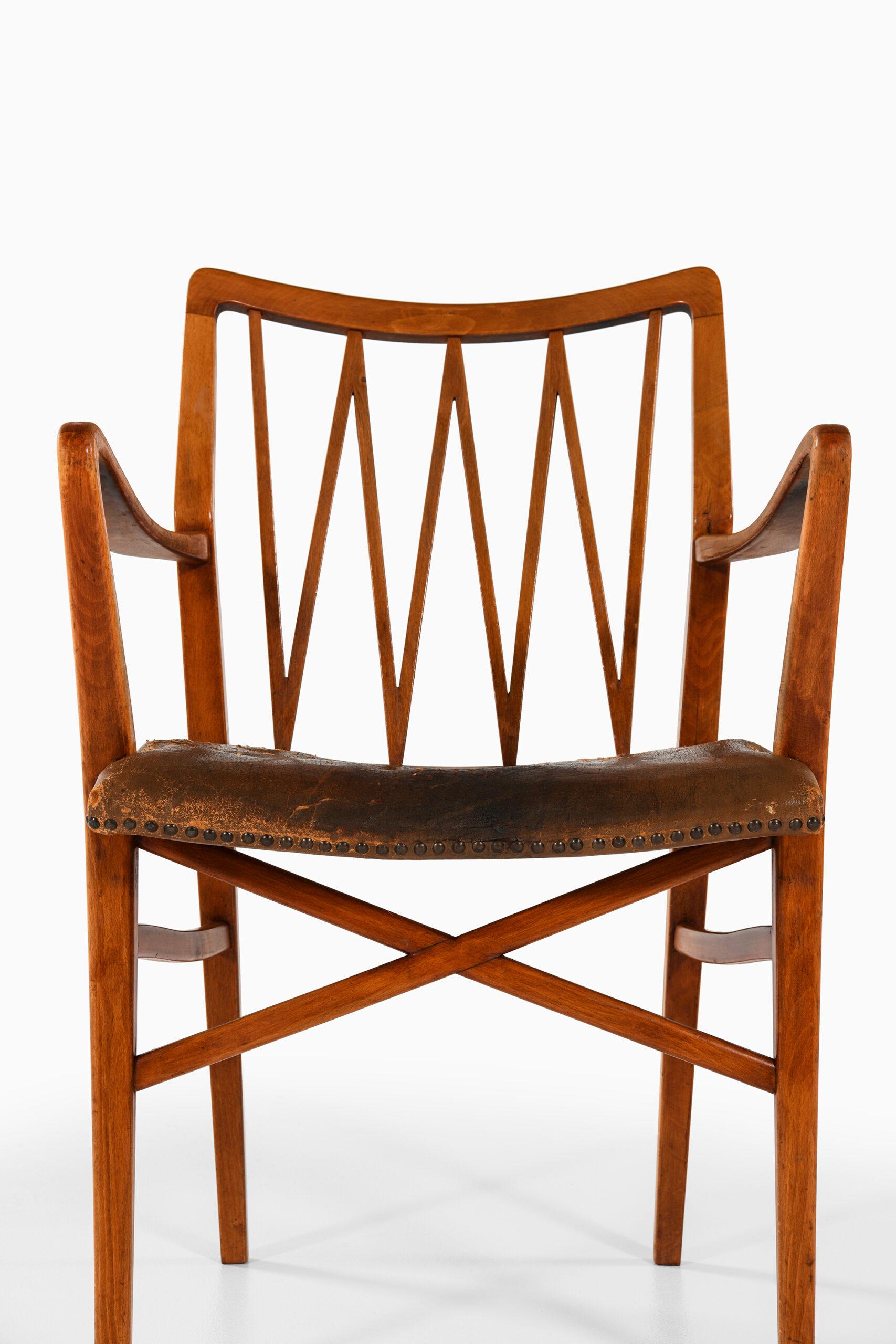 Mid-20th Century Armchair in the Manner of Axel Larsson Produced in Sweden For Sale
