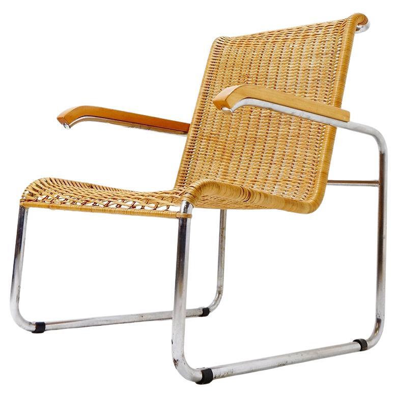 Fauteuil dans le style de Breuer pour Thonet - circa 1990 en vente