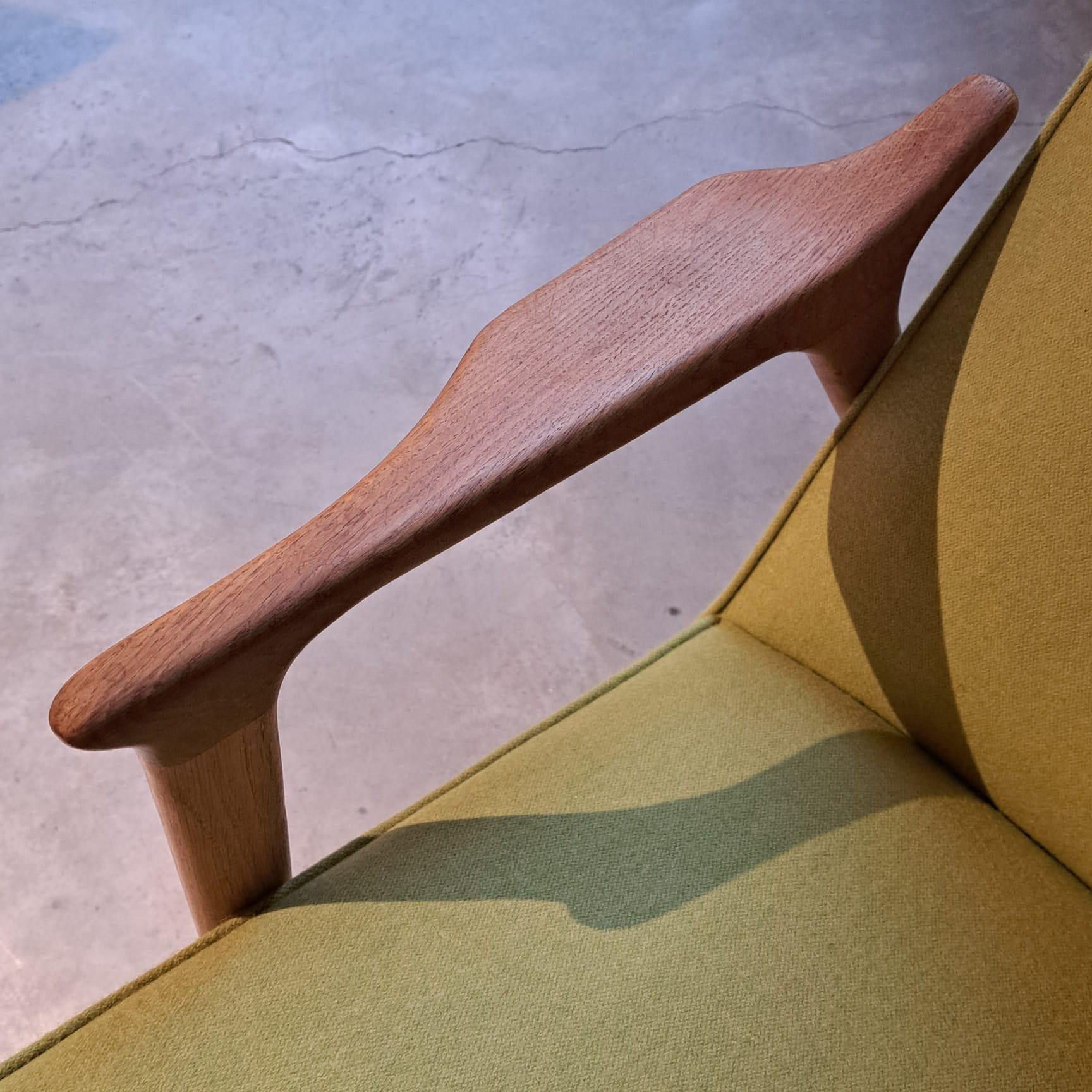 Sessel aus Wolle, Dänemark, 1960 (Dänisch) im Angebot