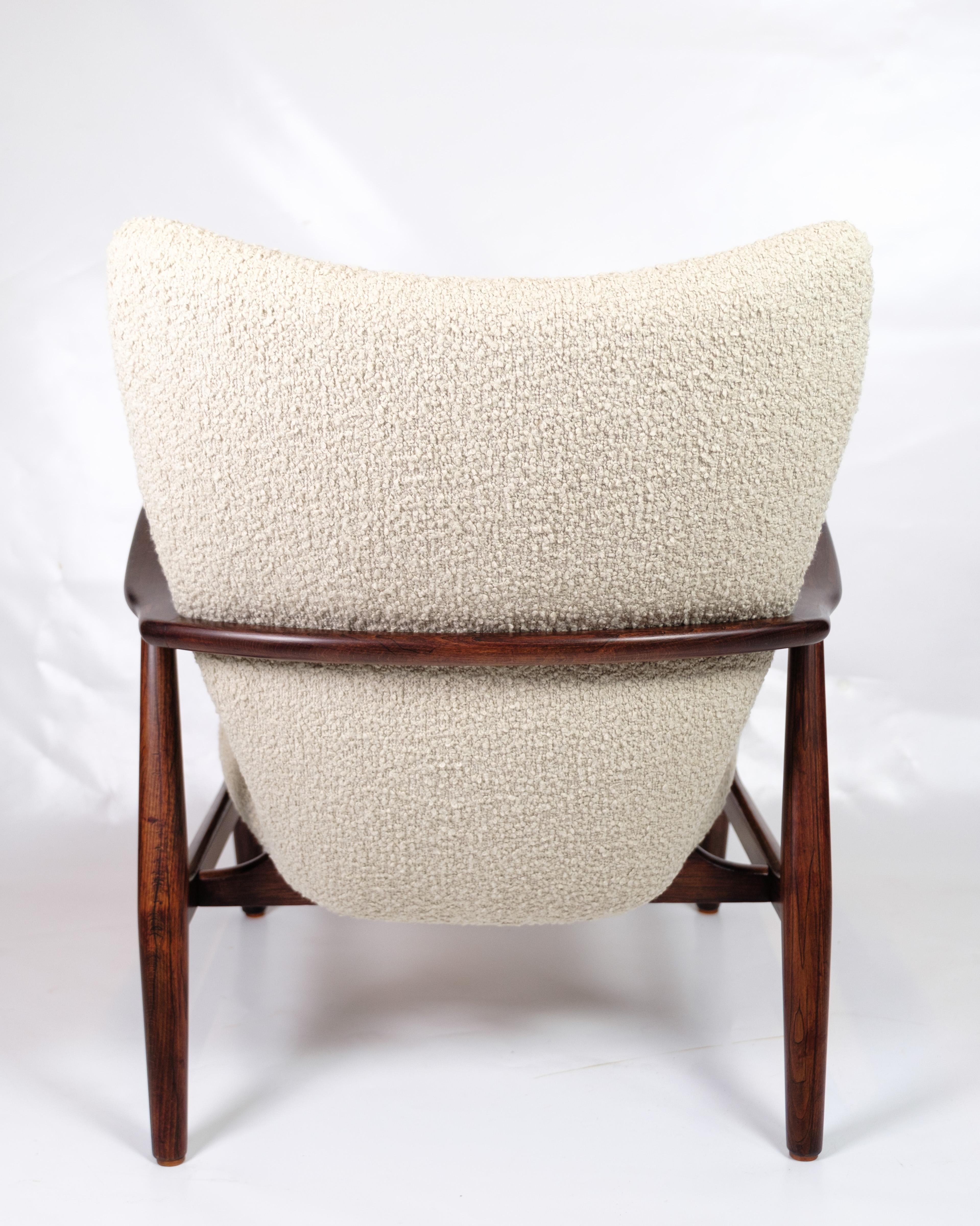 Sillón de tejido de lana de Ib Madsen & Anton Schubell de los años 50 Lana en venta