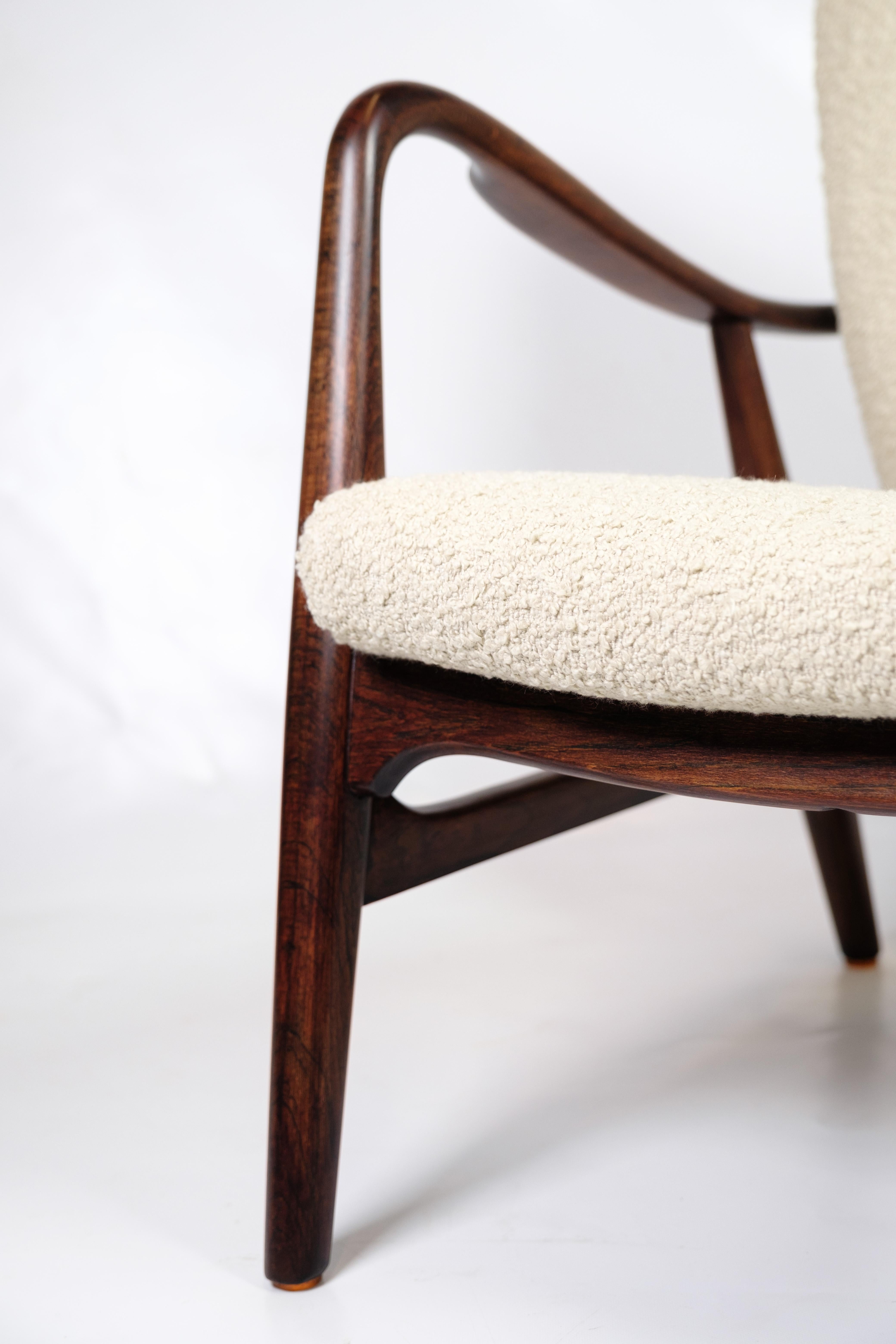 Sillón de tejido de lana de Ib Madsen & Anton Schubell de los años 50 en venta 2