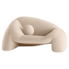 Armchair Jell in Beige fabric by Alter Ego Studio