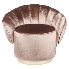 Sessel Kidman, Kupferstoff, hergestellt in Italien