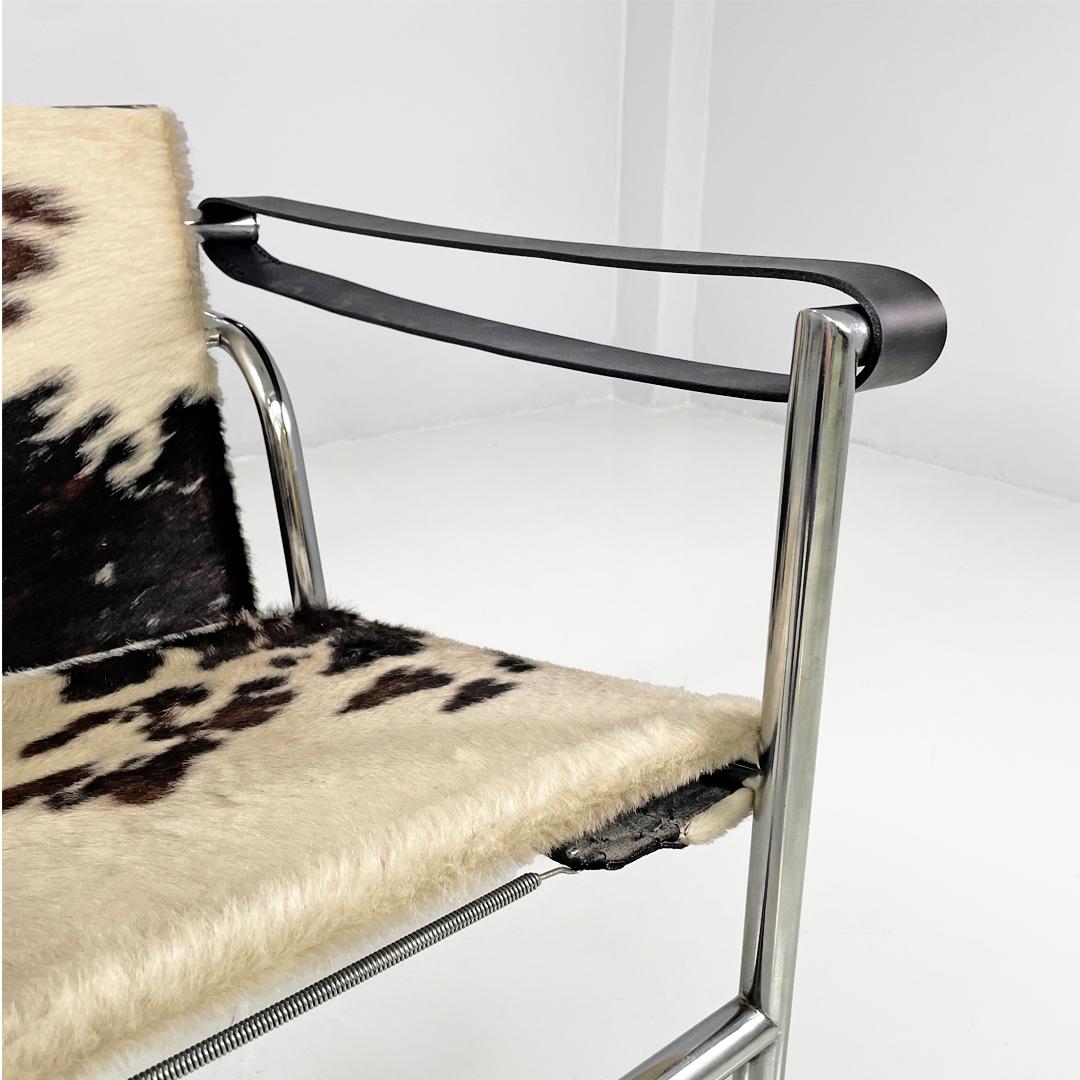 Poltrona LC1 Le Corbusier, Pierre Jeanneret, Charlotte Perriand per Cassina, anni '70 in vendita 6