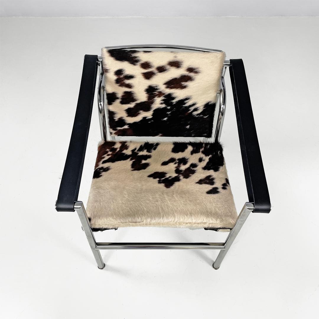 Metallo Poltrona LC1 Le Corbusier, Pierre Jeanneret, Charlotte Perriand per Cassina, anni '70 in vendita