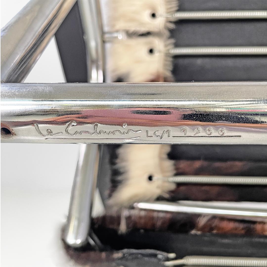 Poltrona LC1 Le Corbusier, Pierre Jeanneret, Charlotte Perriand per Cassina, anni '70 in vendita 2
