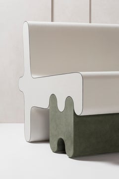 Fauteuil en cuir Francesco Balzano pour Giobagnara Fauteuil en cuir Ossicle