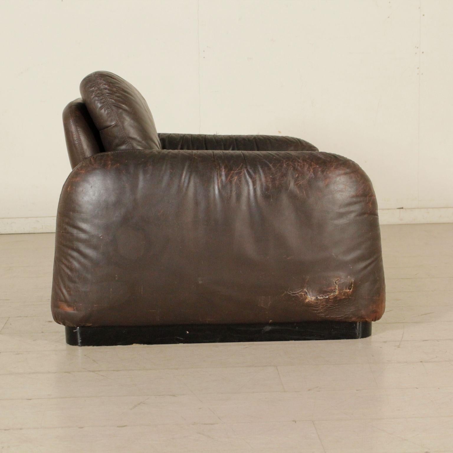 Armchair Leather Upholstery Vintage, Italy, 1960s 5