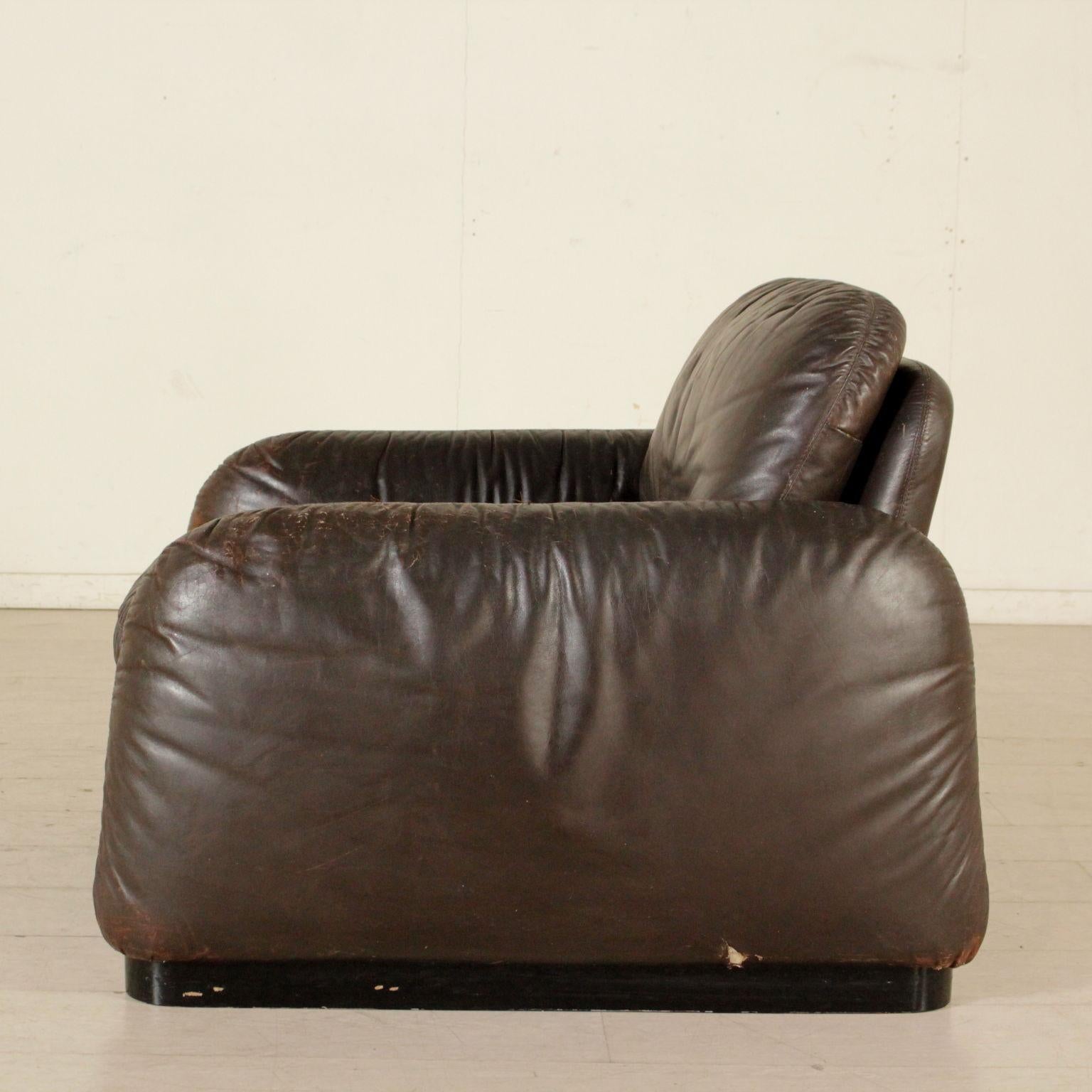 Armchair Leather Upholstery Vintage, Italy, 1960s 2
