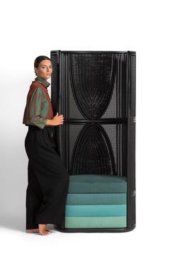 Armchair Lisetta Black Edition by Elena Salmistraro for Bottega Intreccio