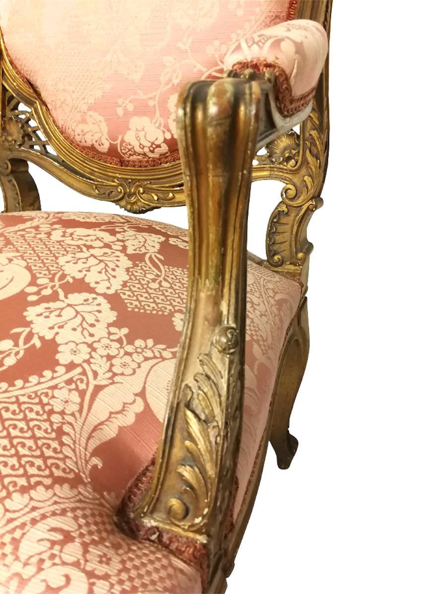 Armchair Louis XV Style 19th Century For Sale 2