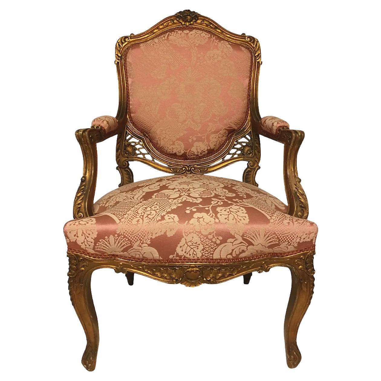 Armchair Louis XV Style 19th Century For Sale