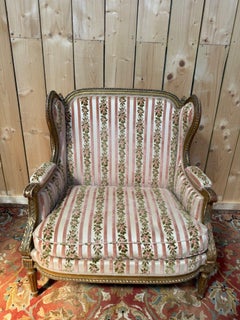Fauteuil - Fauteuil à oreilles de style Louis XVI « JANSEN »