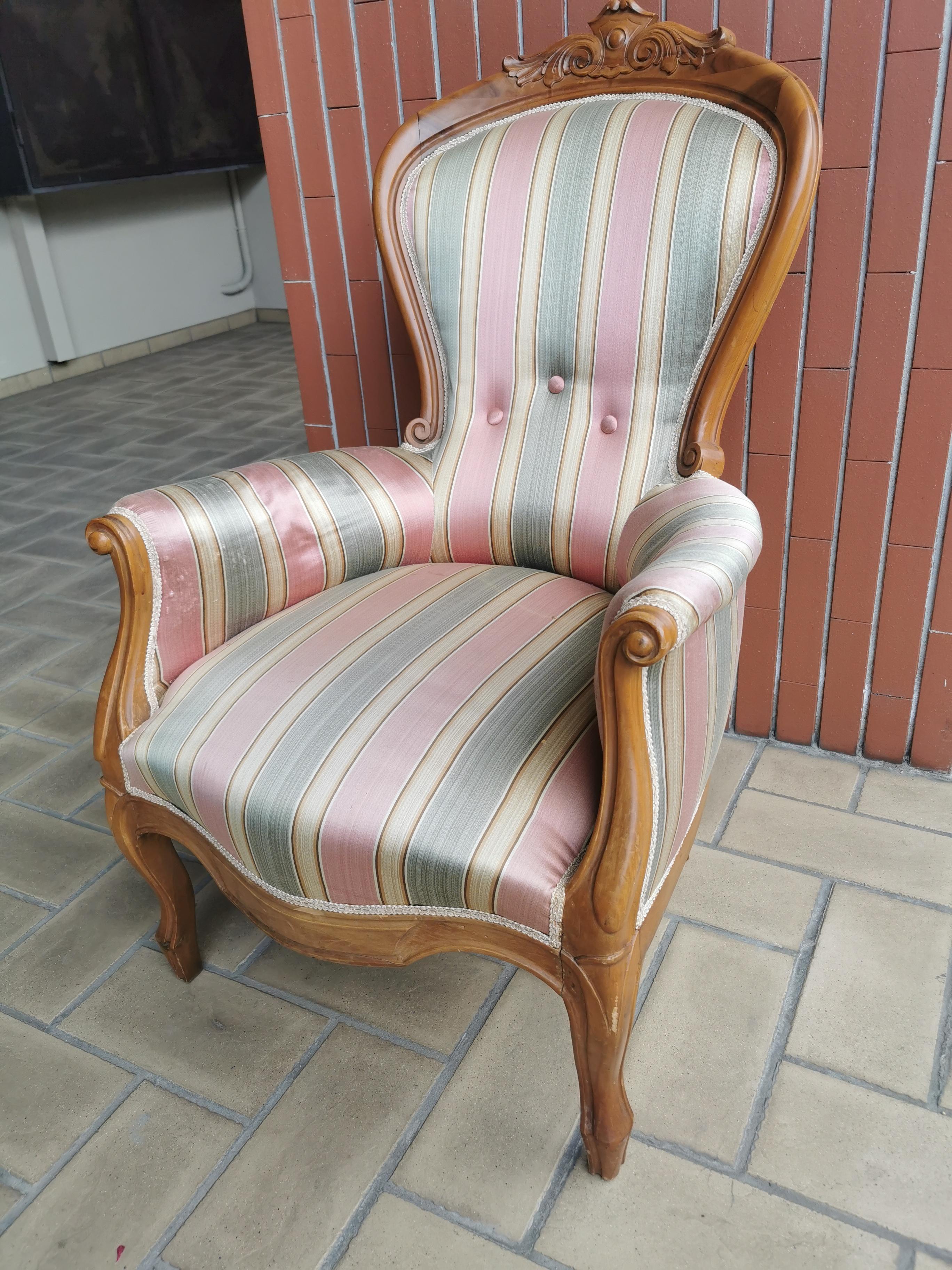 French 19th century Louis Philippe Armchair  For Sale