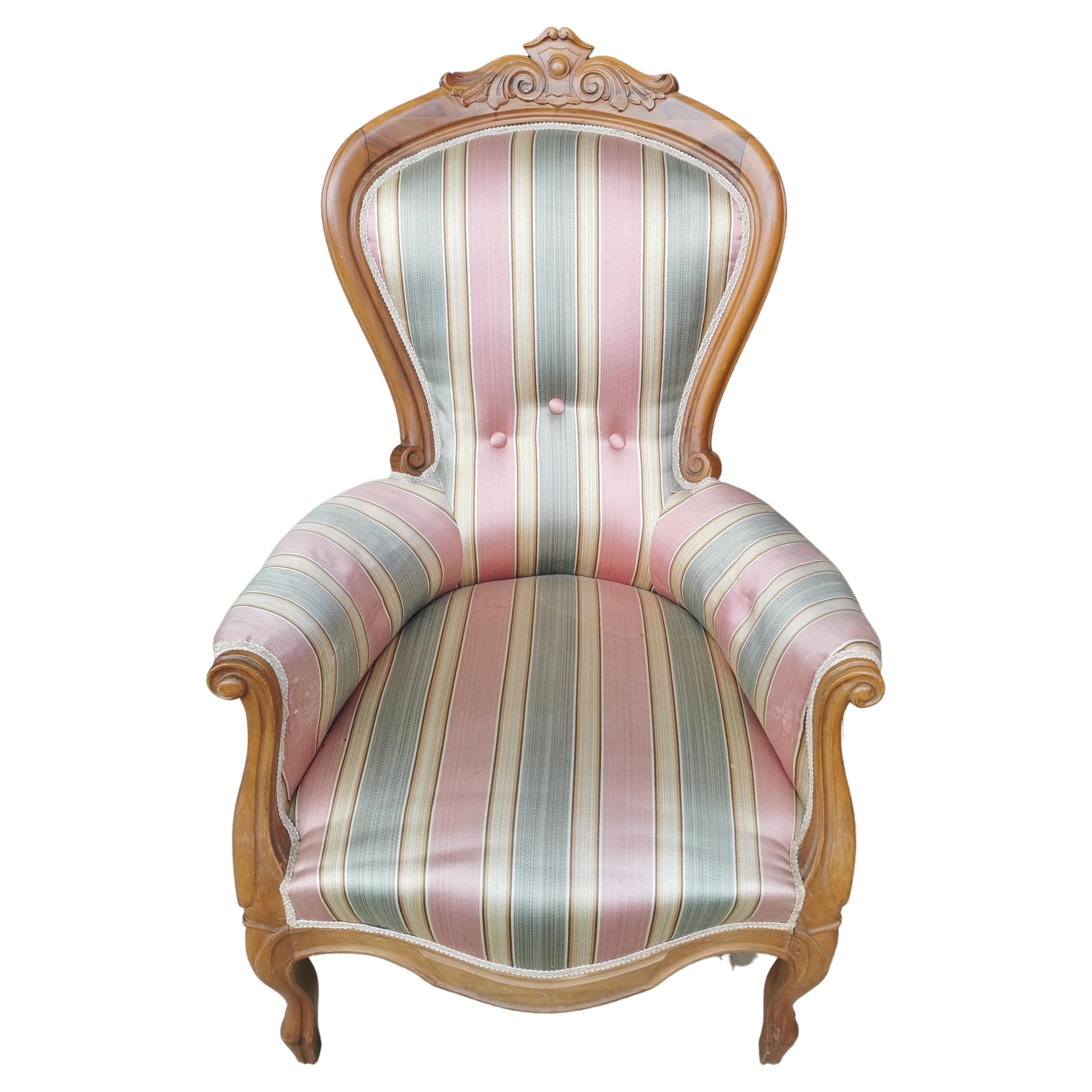 19th century Louis Philippe Armchair  For Sale