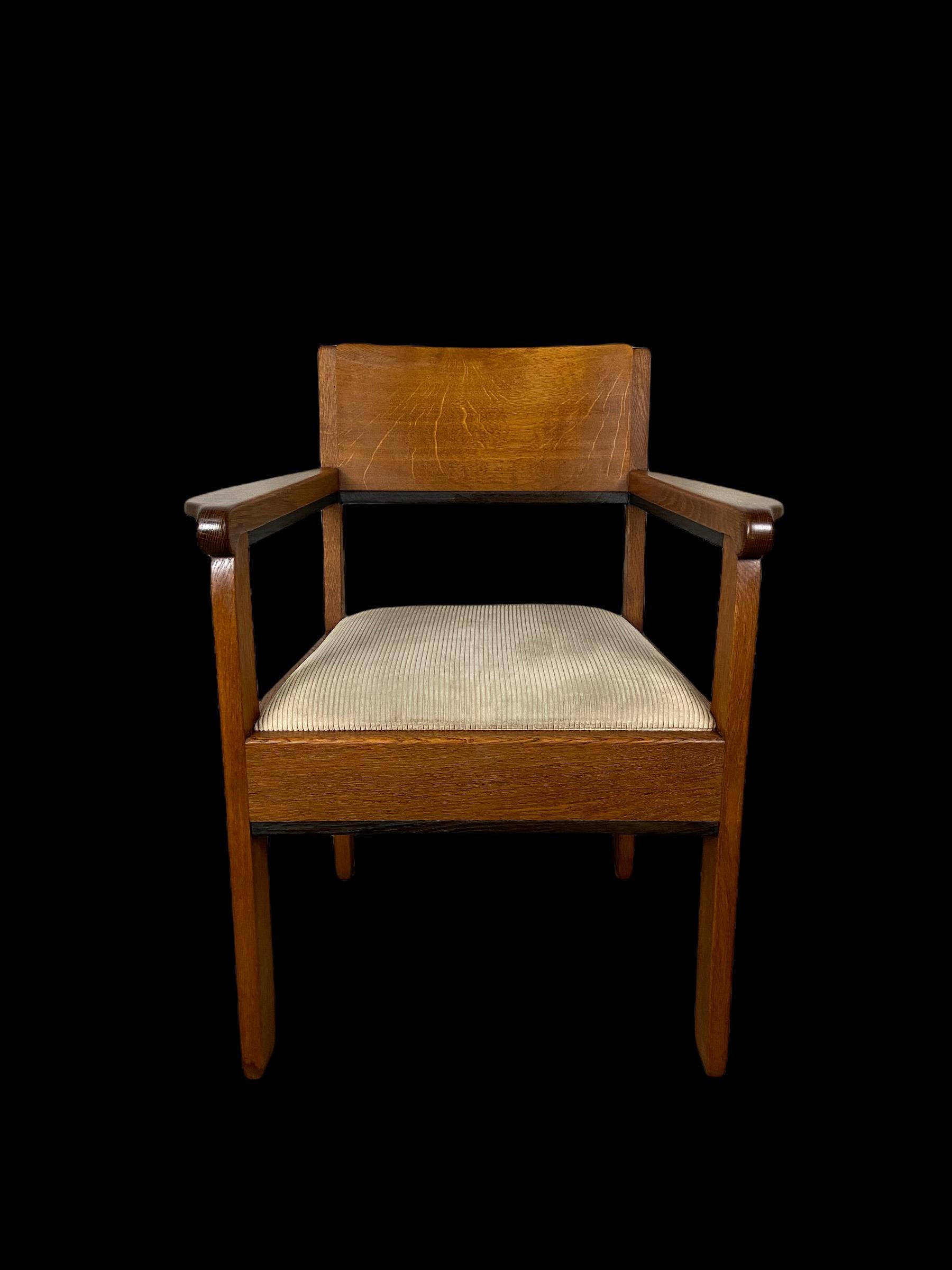 Art Deco Armchair L.O.V. Oosterbeek For Sale