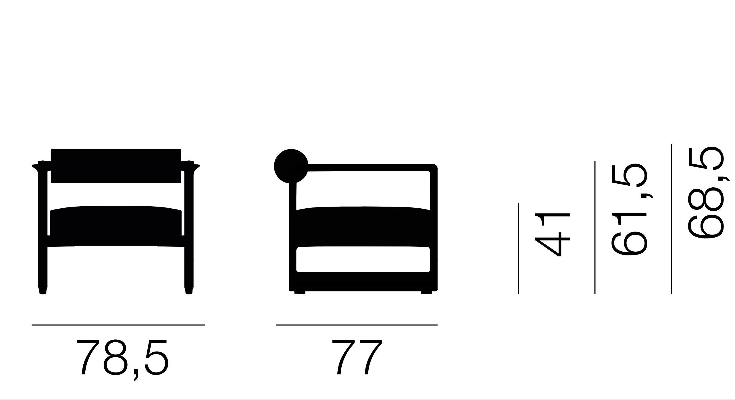 Sillón Magis Brut de Konstantin Grcic - Azul Tela en venta