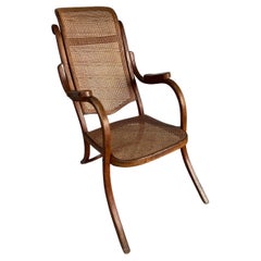 Antique Armchair, Michael Thonet Wood and Rattan, 1865
