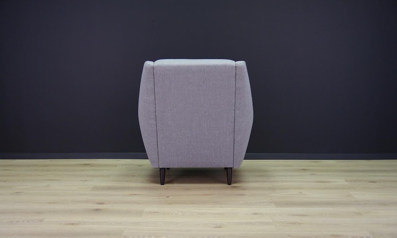 Fabric Armchair Midcentury Classic Teak Danish Design For Sale