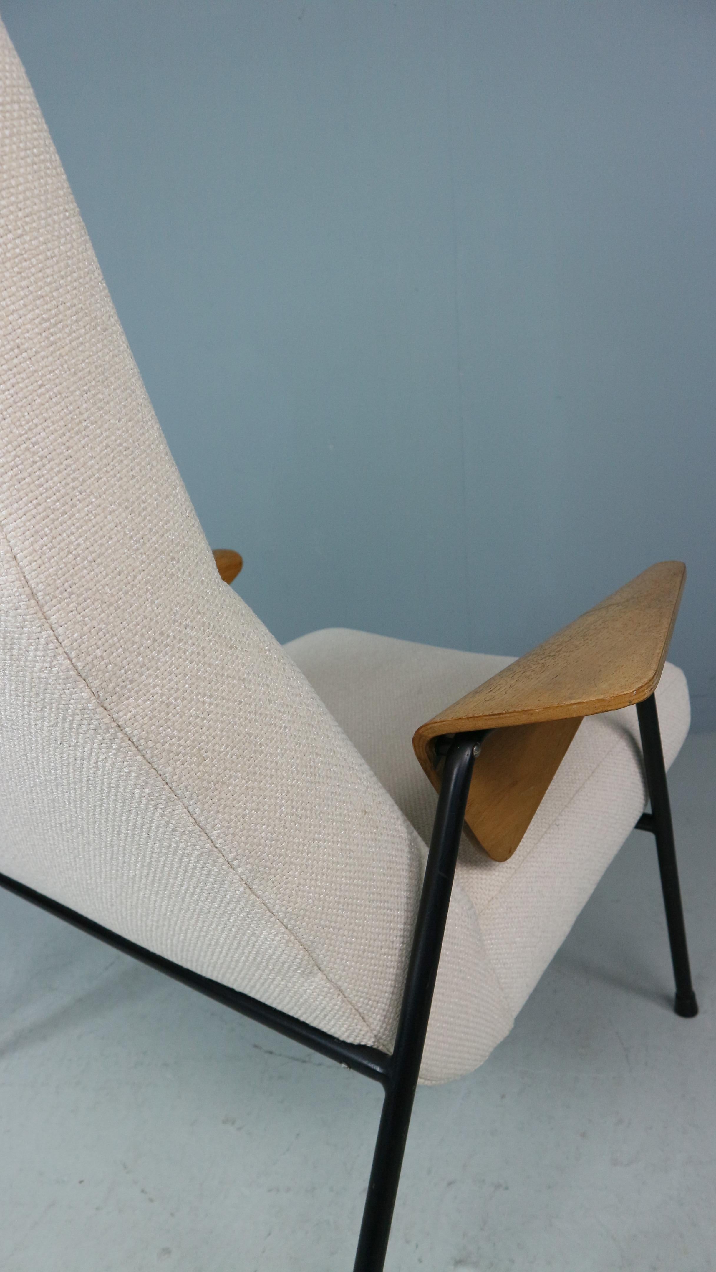 Métal Fauteuil mod. 368-10 par Arno Votteler pour Walter Knoll, années 1950