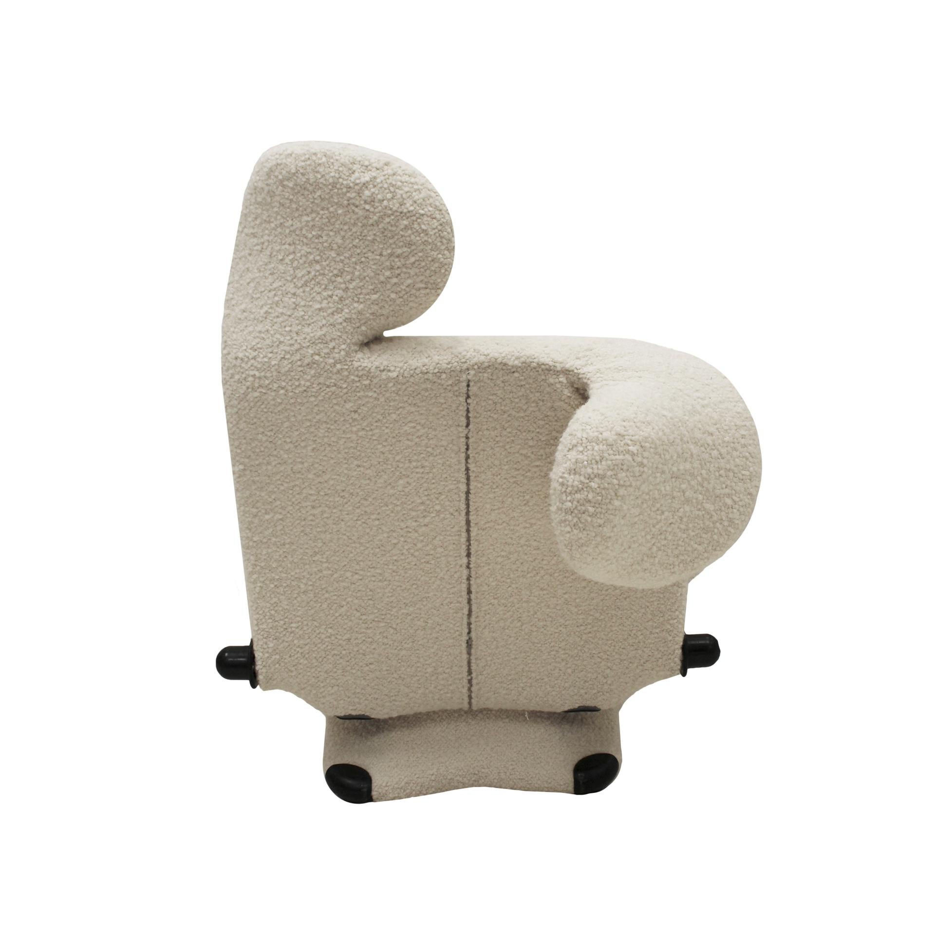 Wink Weißer Sessel entworfen von Toshiyuki Kita für Cassina, 1980er Jahre im Angebot 1