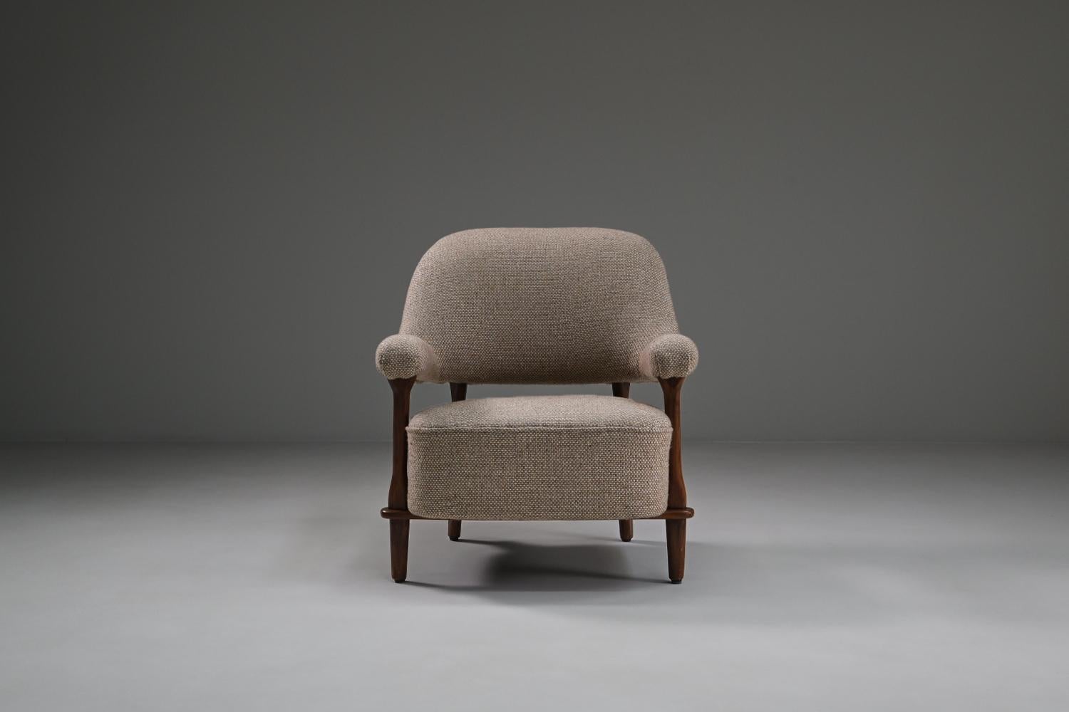 Armchair model 109 by Theo Ruth for Artifort, 1950’s The Netherlands. Bon état - En vente à Landgraaf, NL