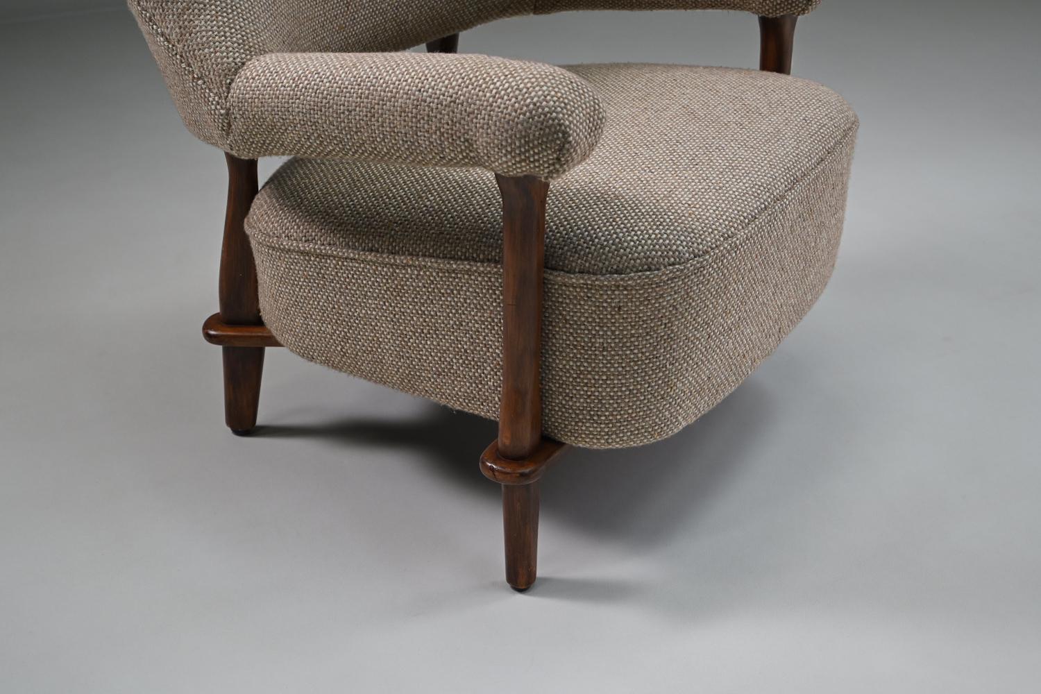 Milieu du XXe siècle Armchair model 109 by Theo Ruth for Artifort, 1950’s The Netherlands. en vente