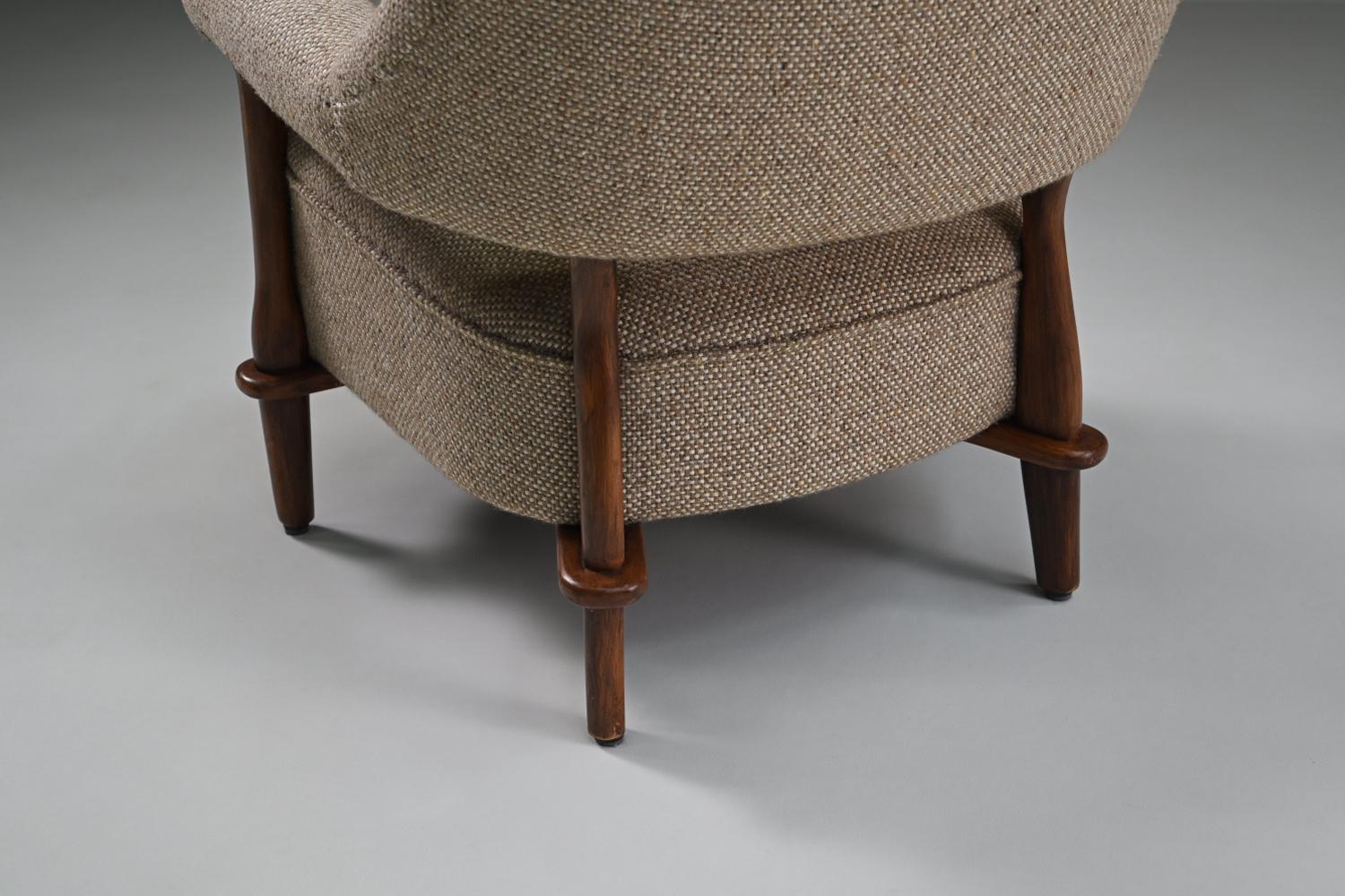 Tissu Armchair model 109 by Theo Ruth for Artifort, 1950’s The Netherlands. en vente