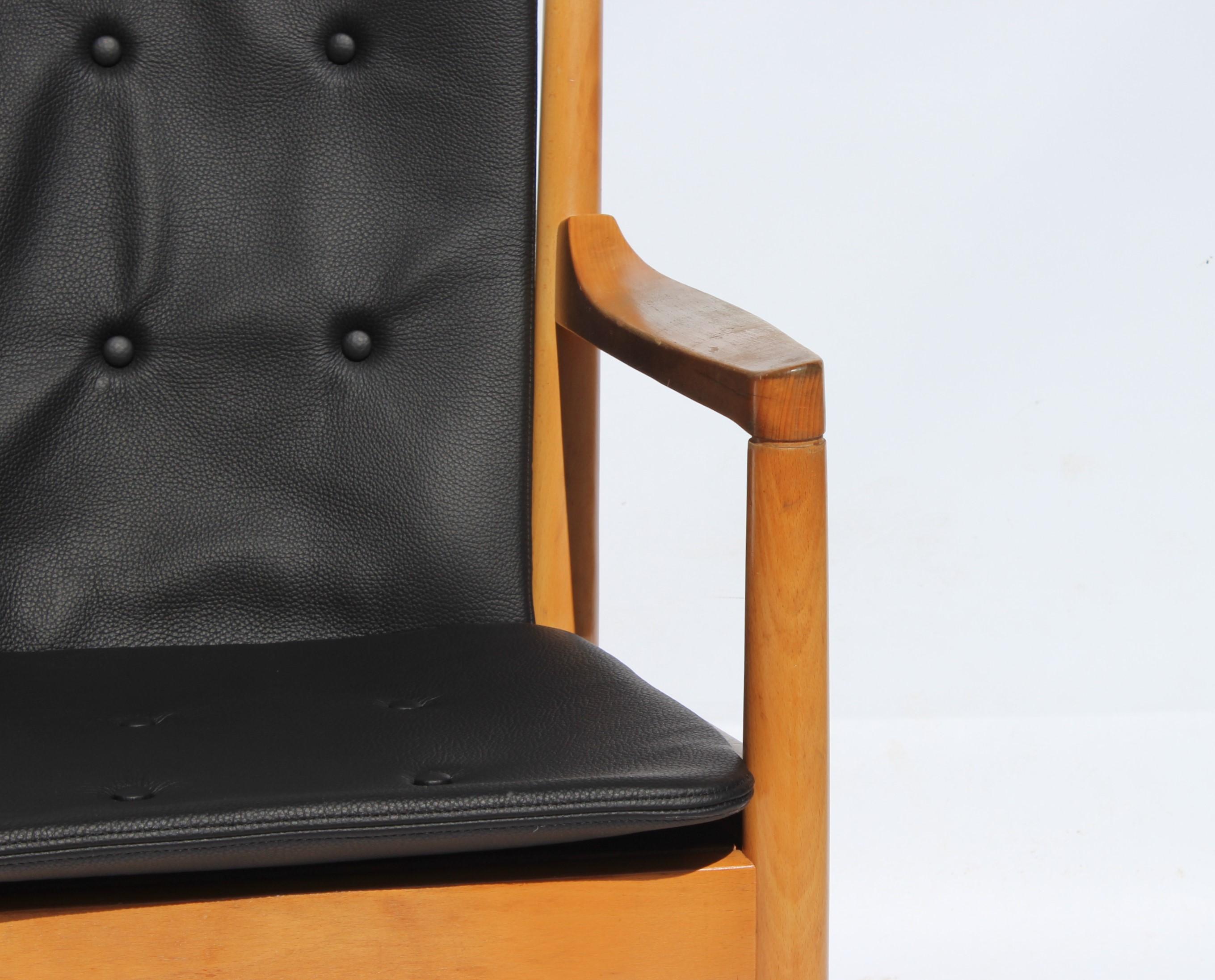 Mid-Century moderno Poltrona Modello 1788 in Beeche di Hans J. Wegner per Fritz Hansen degli anni '70 in vendita