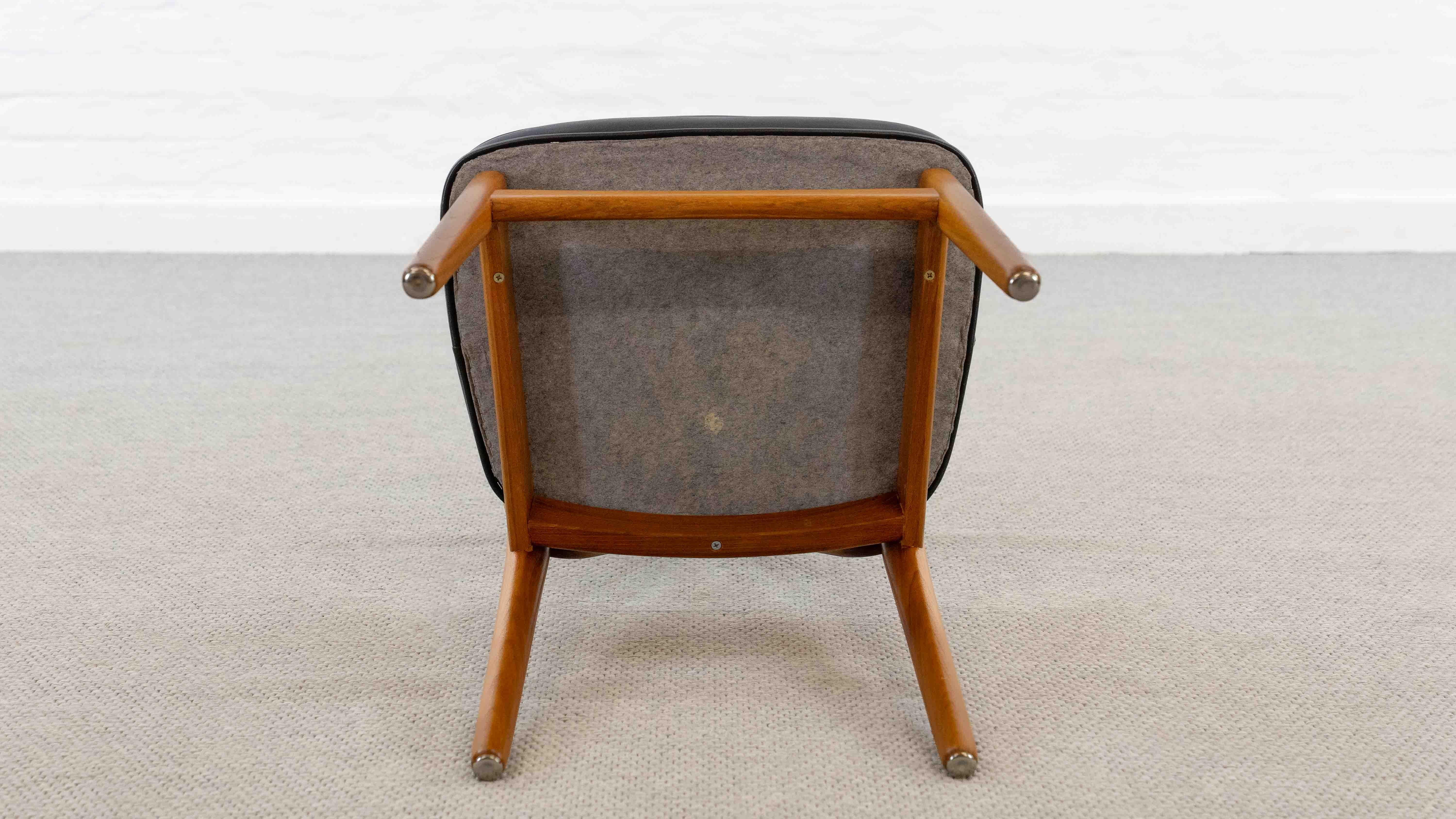 Sillón Modelo 255 de Henning Kjaernulf para Bruno Hansen en Teca en venta 11
