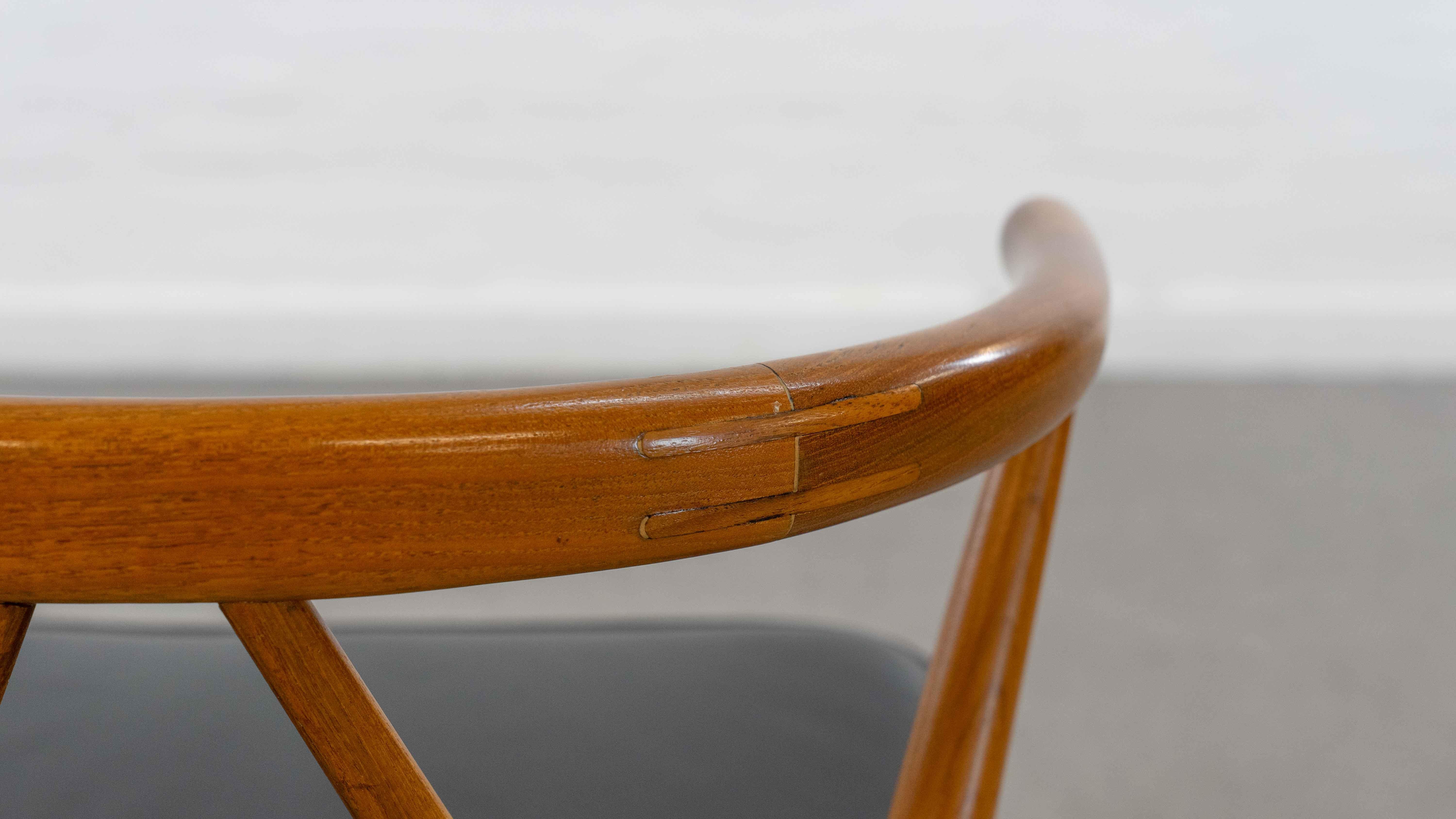 Sillón Modelo 255 de Henning Kjaernulf para Bruno Hansen en Teca en venta 13