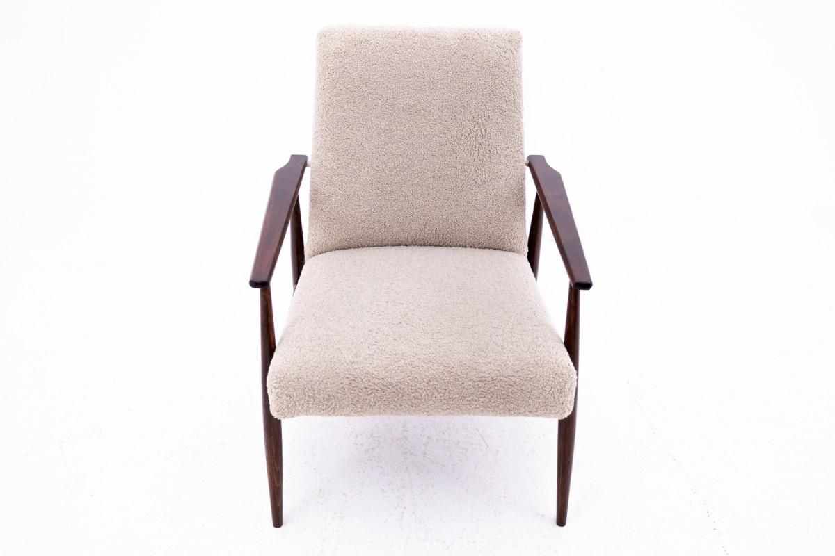 Mid-Century Modern Armchair, model 300-190, designed by H. Lis, Poland, 1960s. For Sale