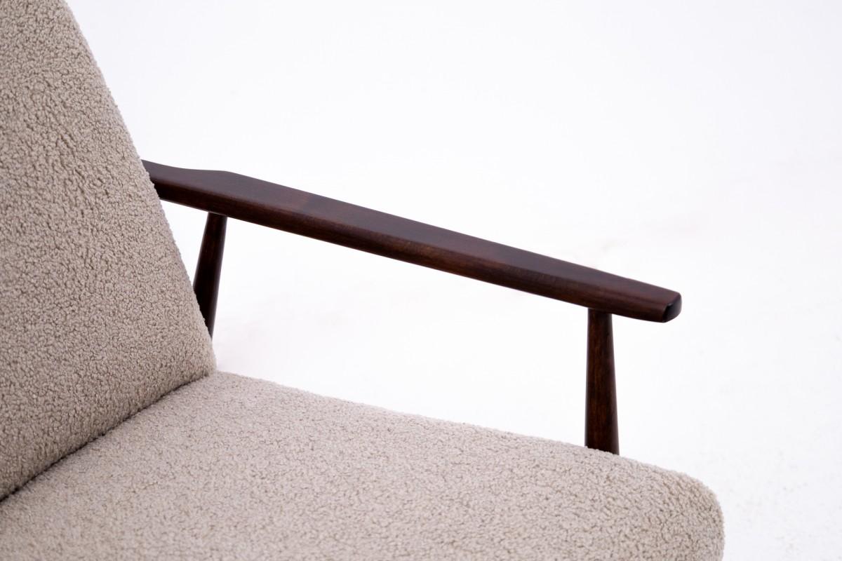 Mid-20th Century Armchair, model 300-190, designed by H. Lis, Poland, 1960s. For Sale