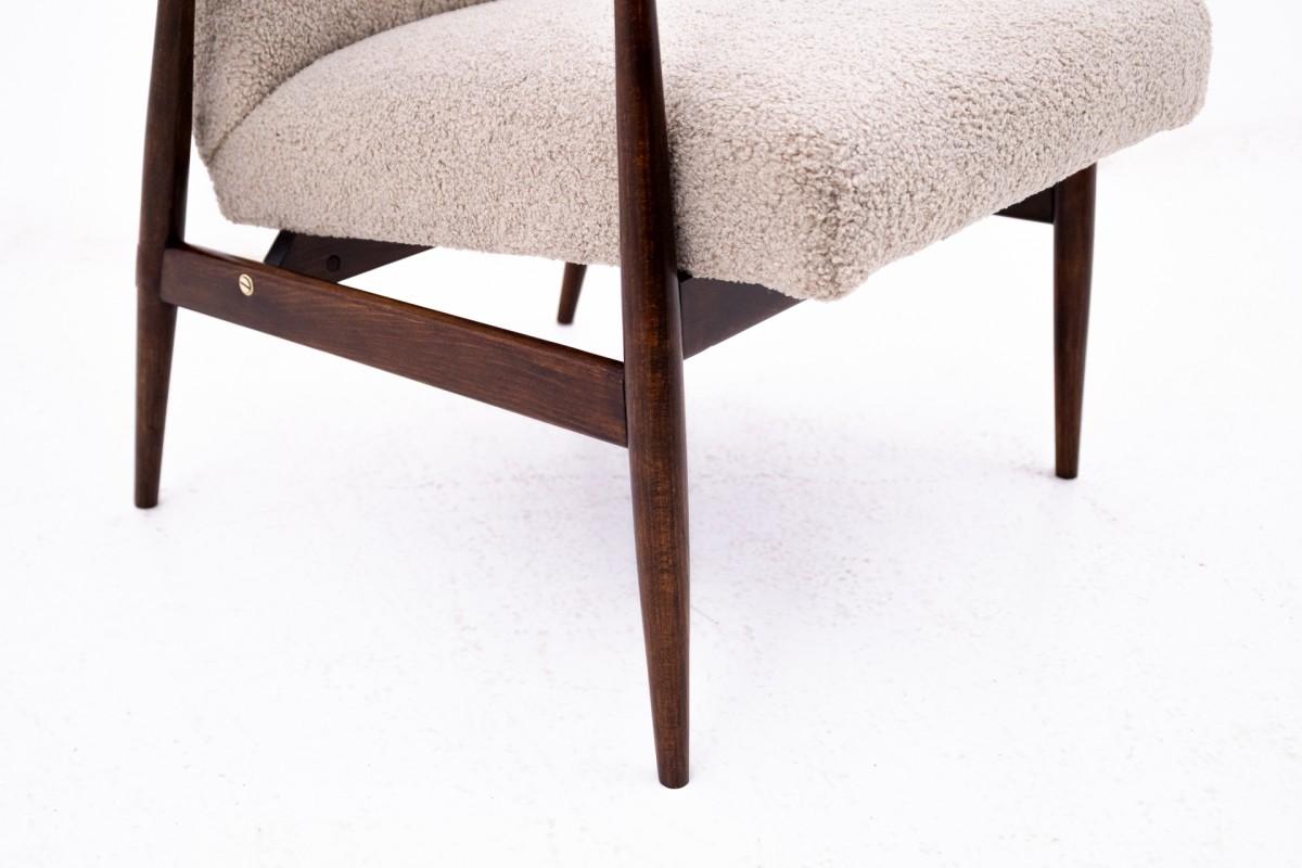 Armchair, model 300-190, designed by H. Lis, Poland, 1960s. For Sale 1